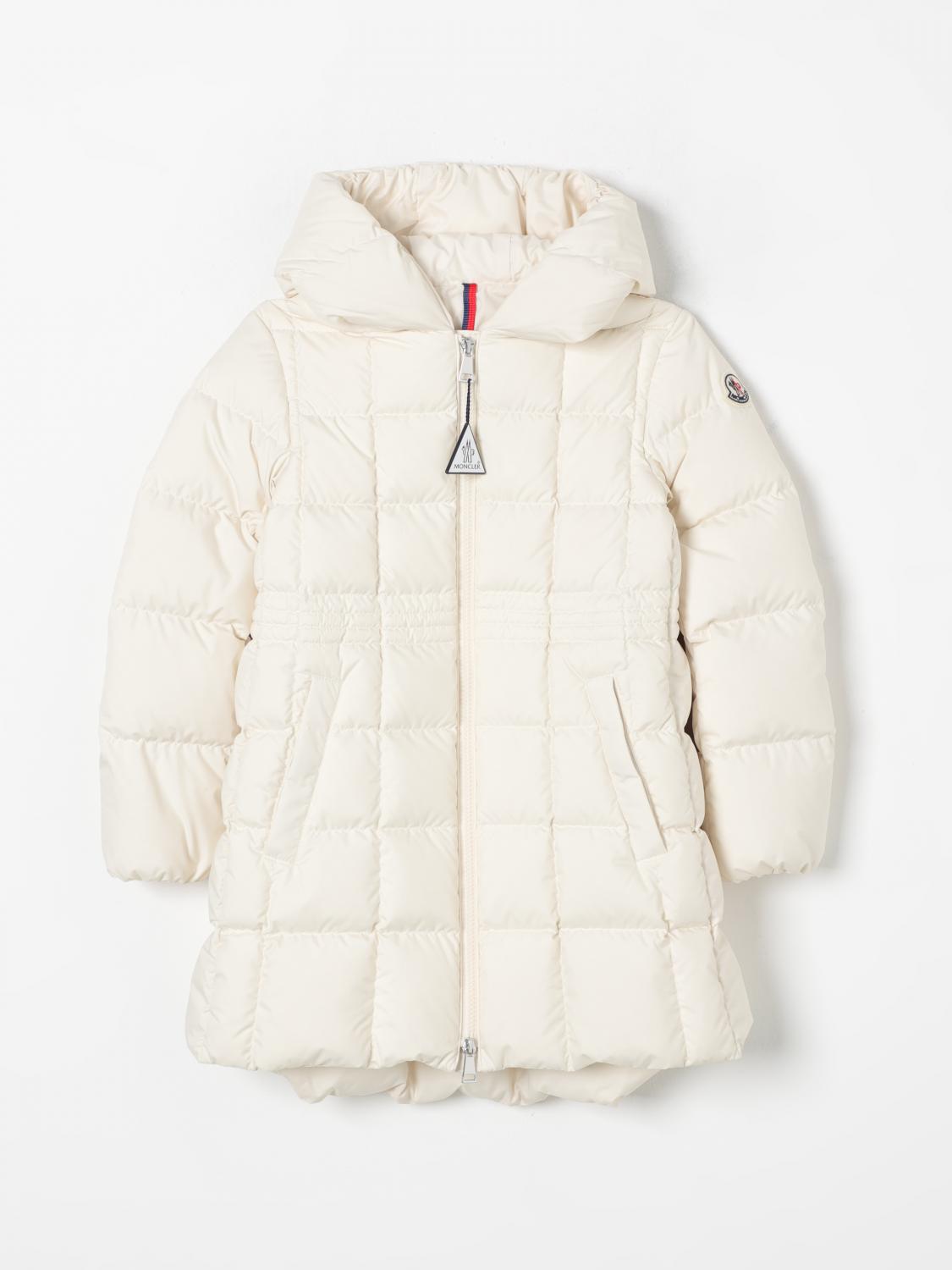 Shop Moncler Jacket  Kids Color White In Weiss