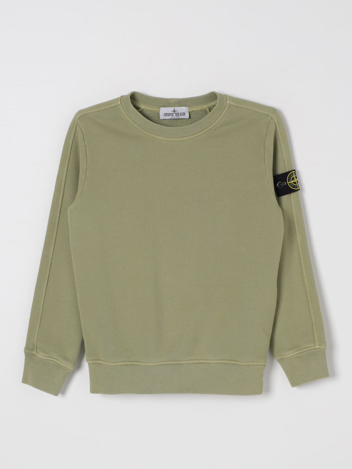 Stone Island Junior Sweater  Kids Color Sage In Sage Grün