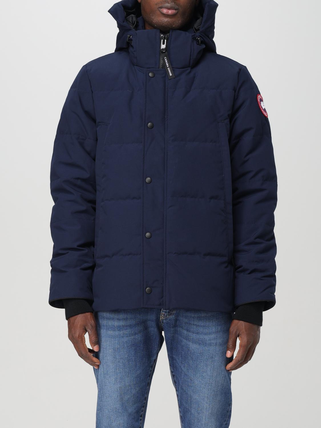 Shop Canada Goose Jacket  Men Color Navy