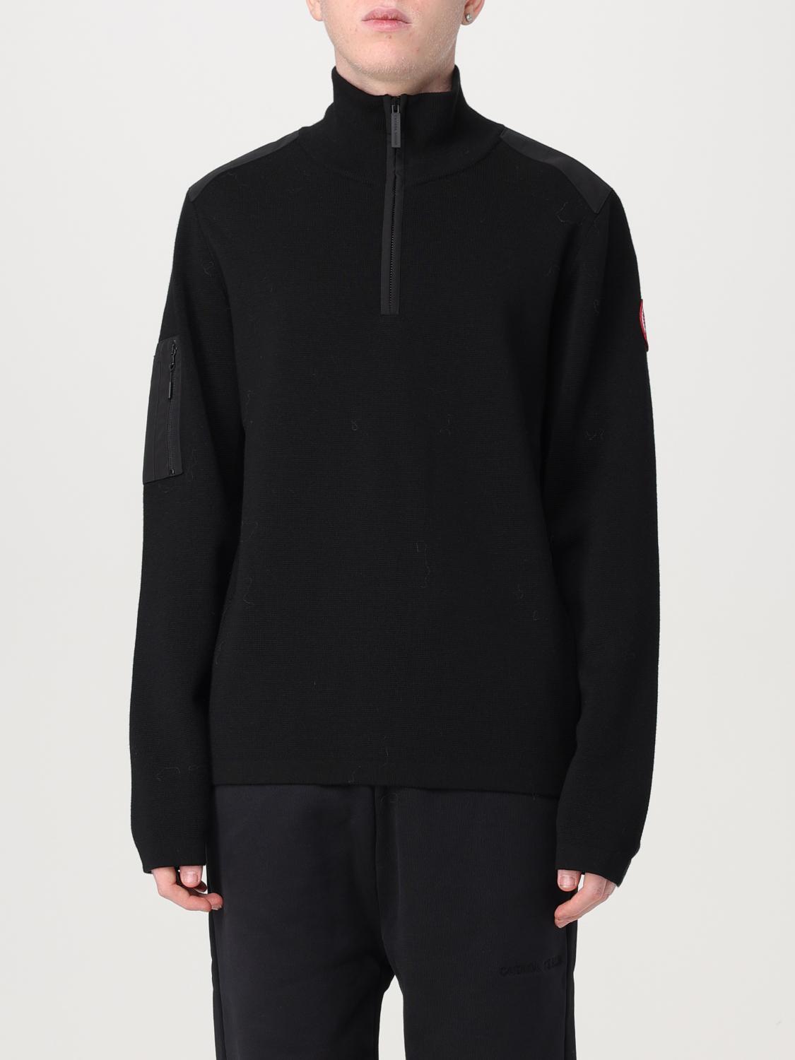 Shop Canada Goose Sweater  Men Color Black In Schwarz