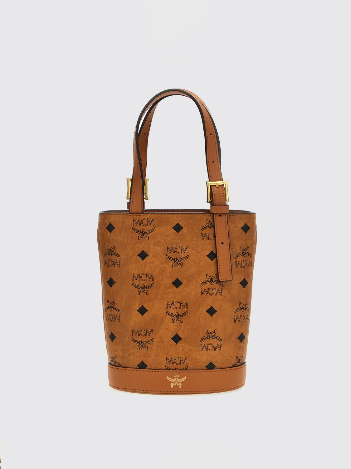 Mcm Arena Vi Hand Bags In Brown
