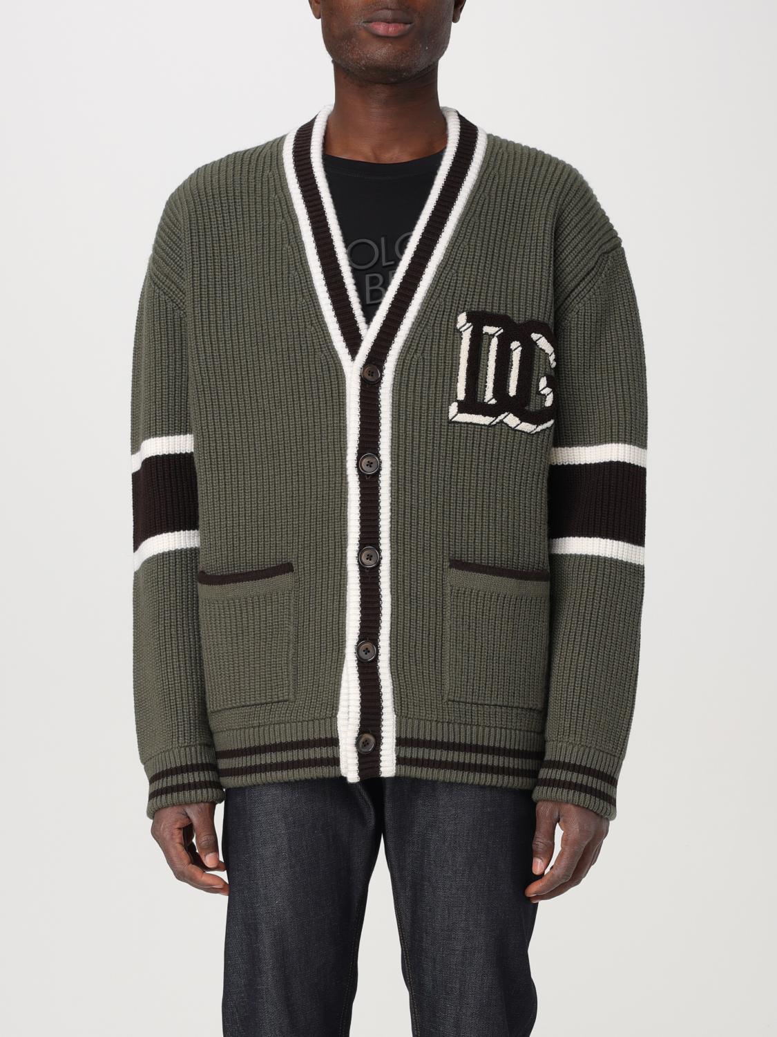 Cardigan DOLCE & GABBANA Men color Military