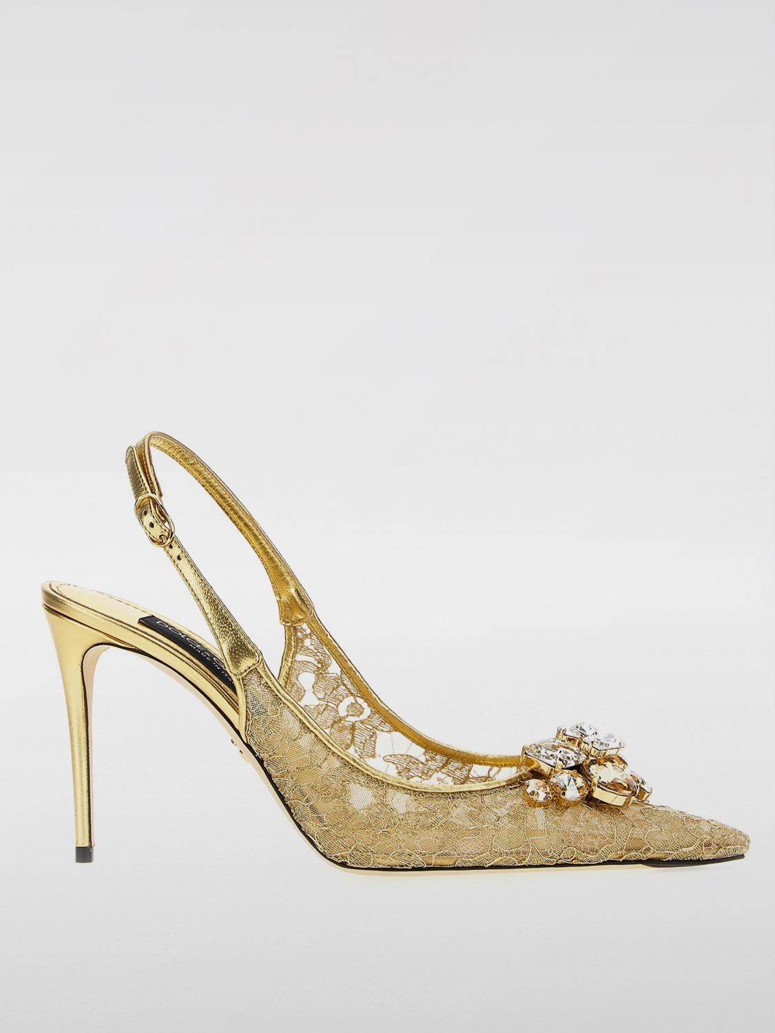 DOLCE & GABBANA HIGH HEEL SHOES DOLCE & GABBANA WOMAN COLOR GOLD,G00880047