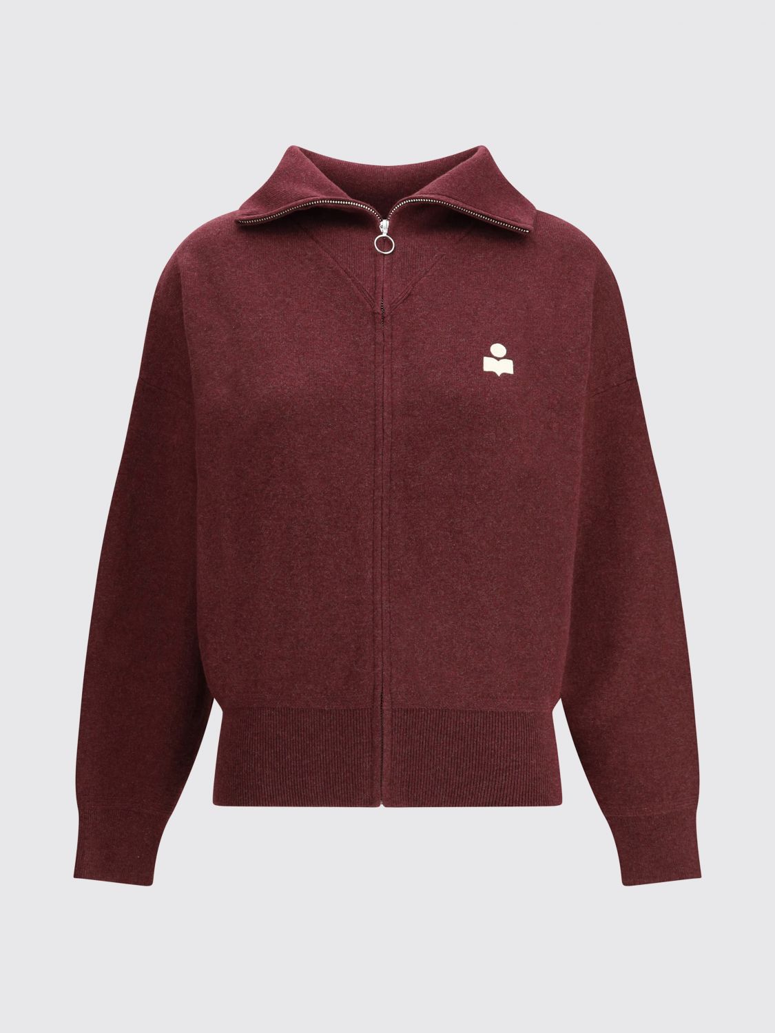 Isabel Marant Étoile Cardigan Isabel Marant Etoile Woman Color Burgundy In Burgundy