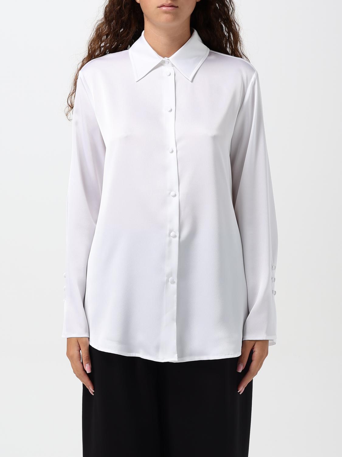 Shop Emporio Armani Shirt  Woman Color White In Weiss