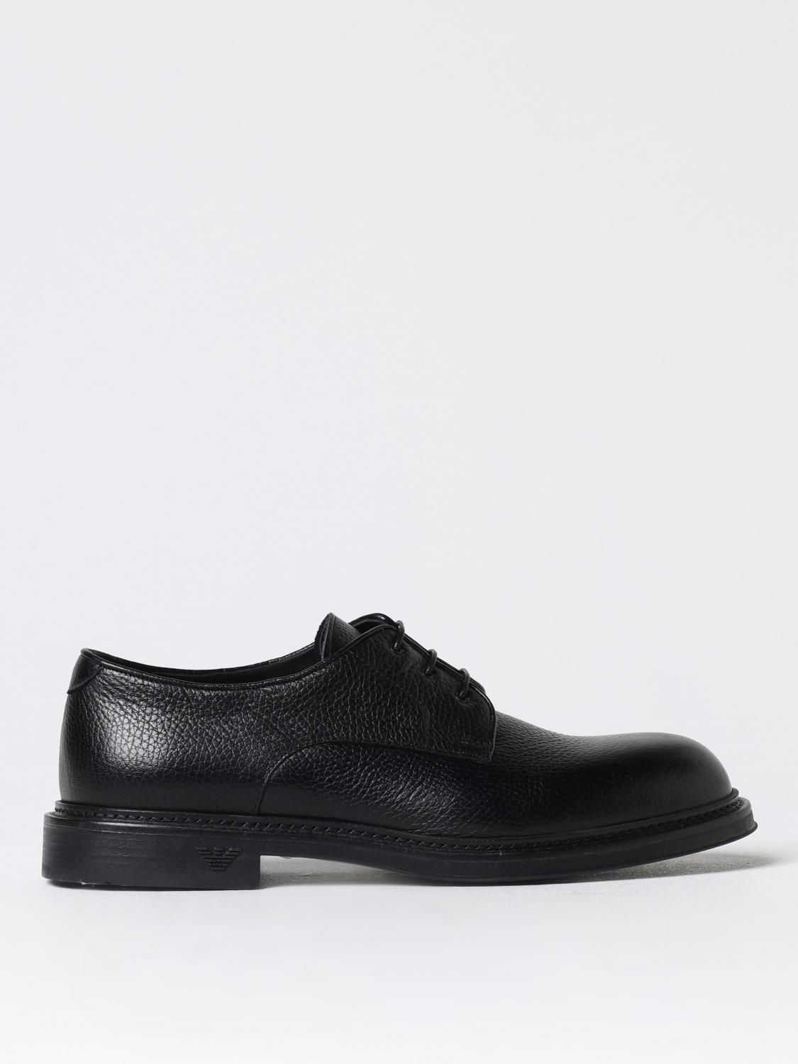 Shop Emporio Armani Brogue Shoes  Men Color Black In Schwarz