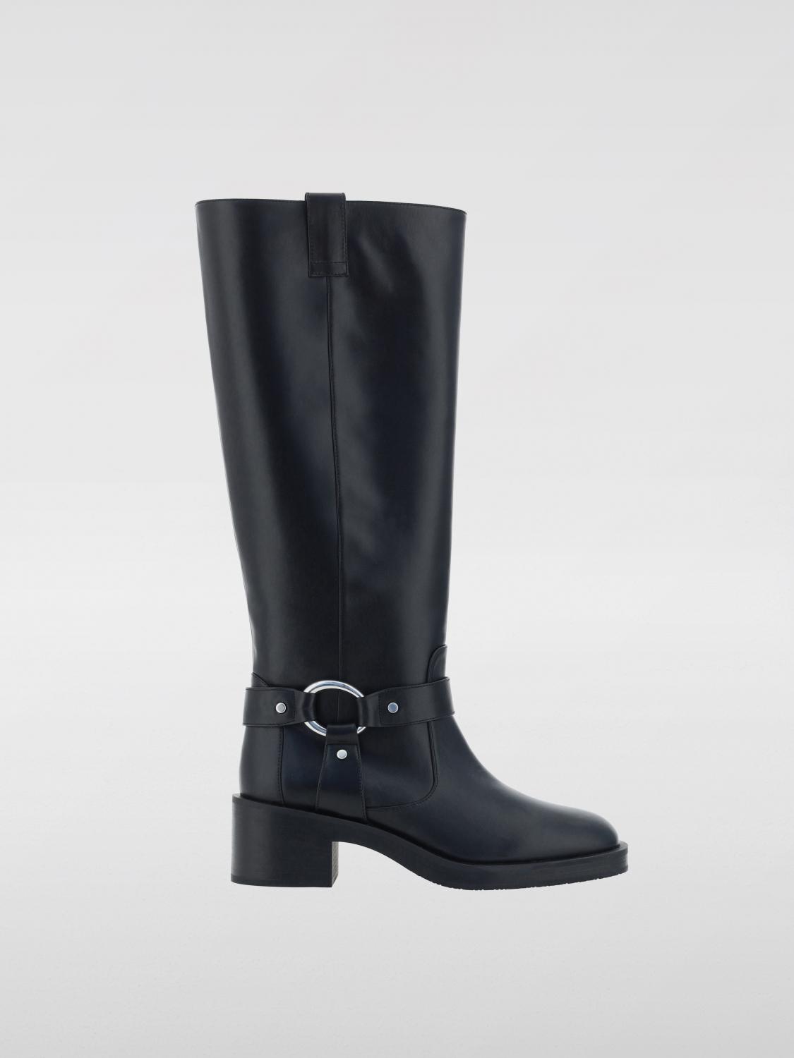 Shop Stuart Weitzman Boots  Woman Color Black In Schwarz