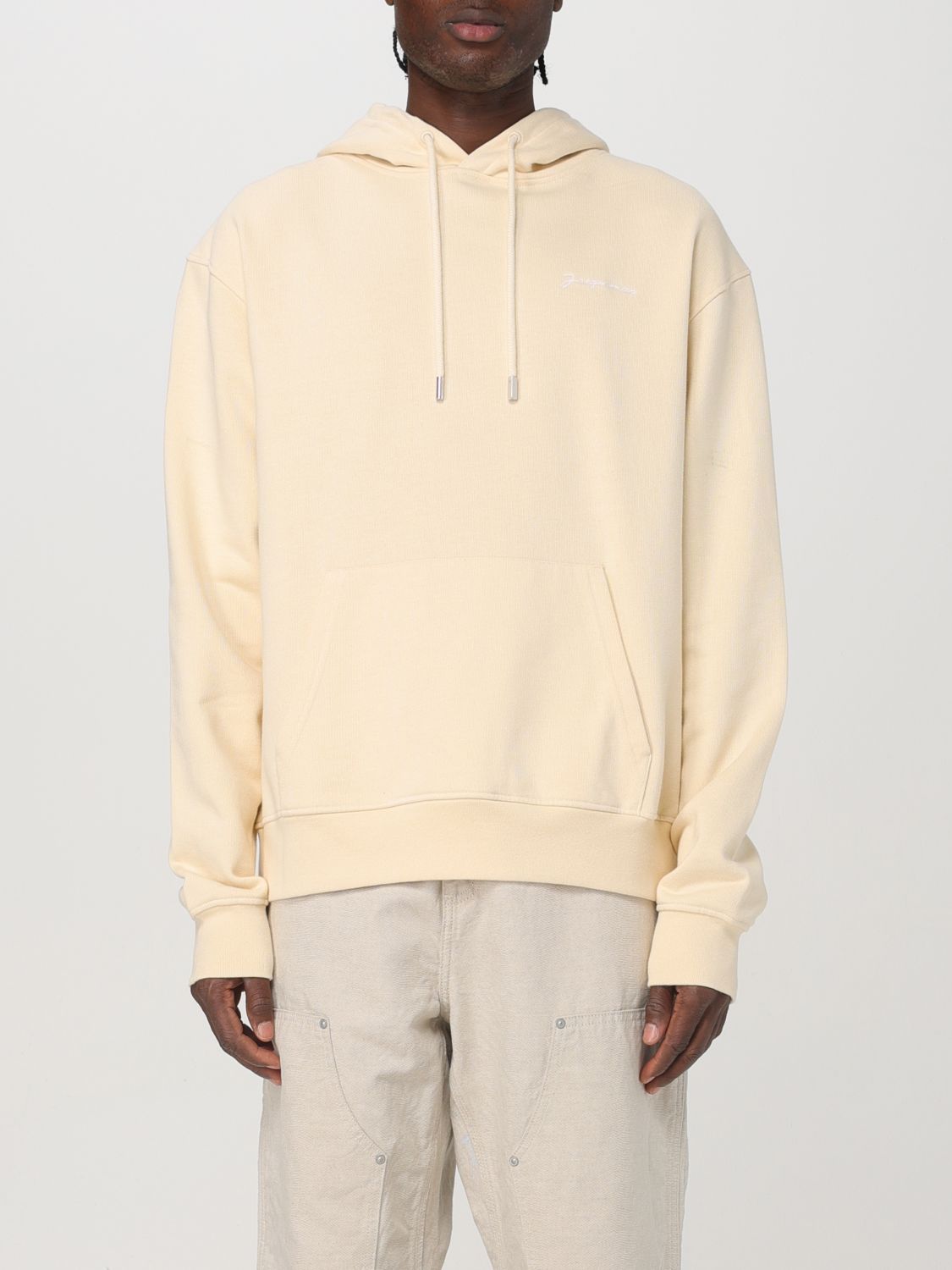 Shop Jacquemus Sweatshirt  Men Color Beige