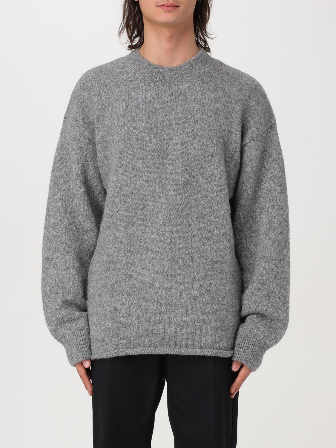 Shop Jacquemus Sweater  Men Color Grey In Grau