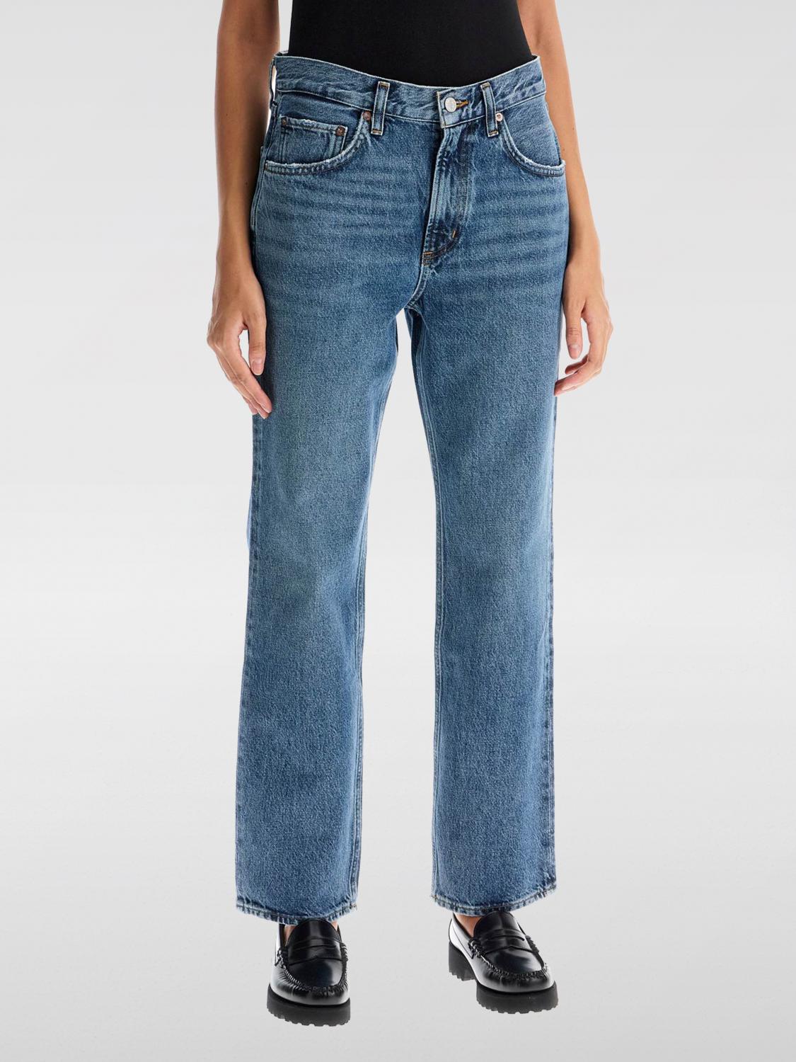 AGOLDE JEANS AGOLDE WOMAN COLOR BLUE G01088009