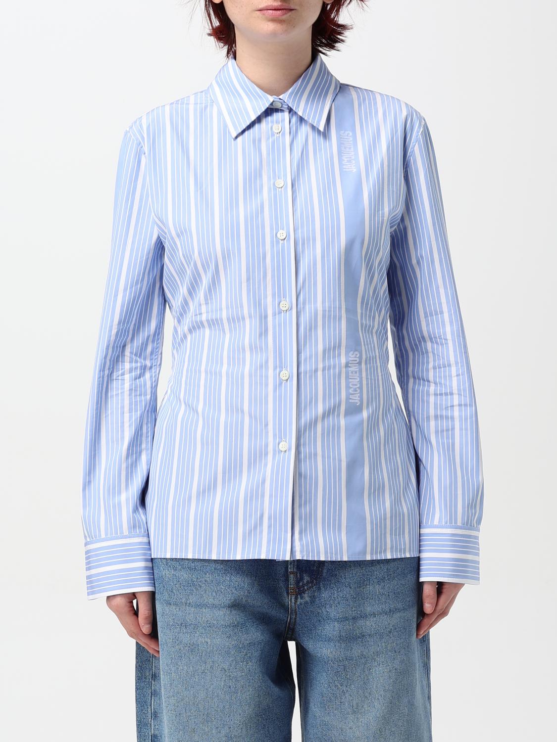 Jacquemus Top Woman Color Blue In Blau | ModeSens