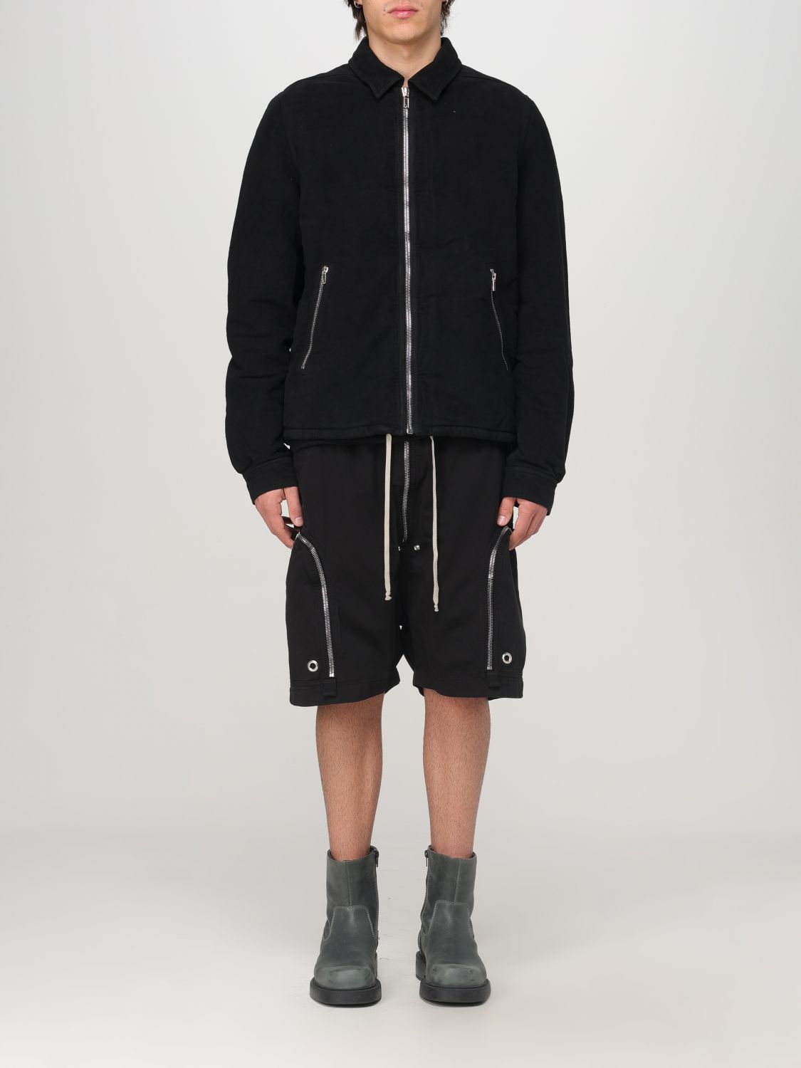 Shop Rick Owens Drkshdw Jacket  Men Color Black In Schwarz