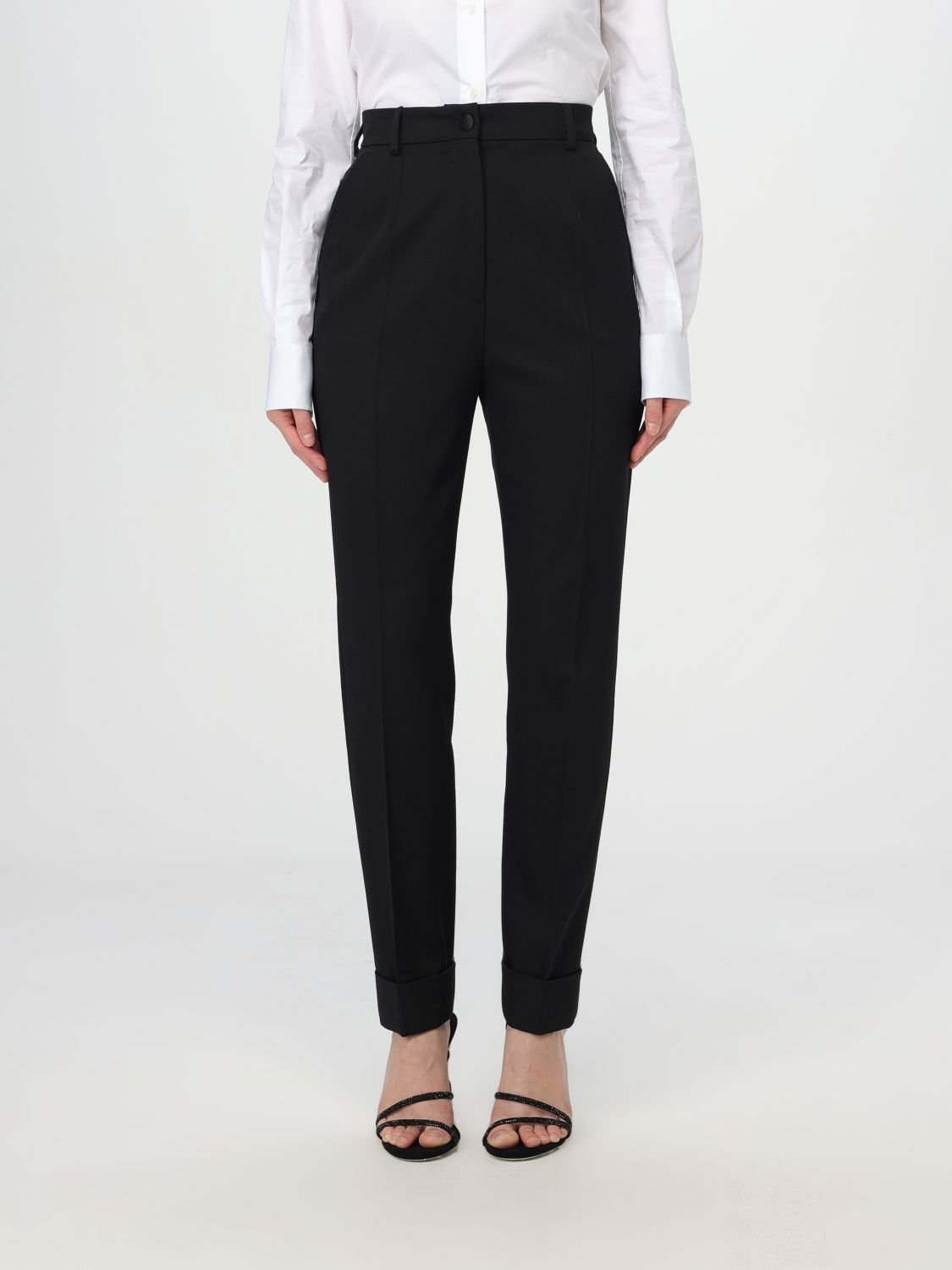 Dolce & Gabbana Pants  Woman Color Black In 黑色