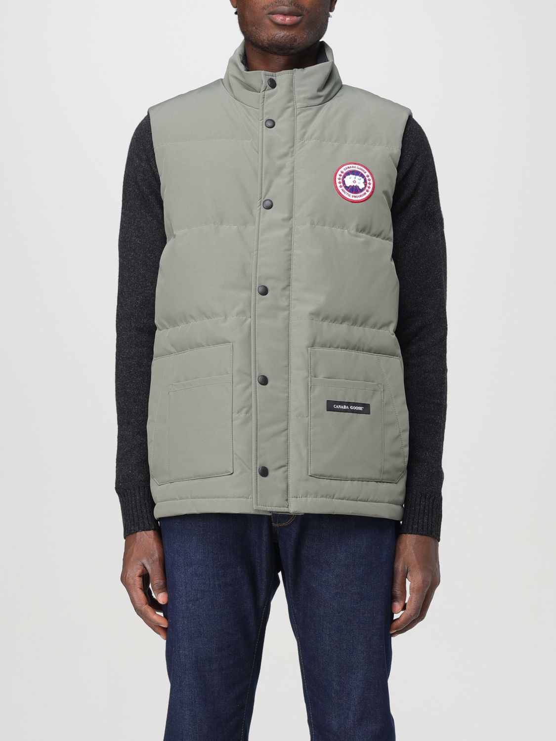 Shop Canada Goose Suit Vest  Men Color Green In Grün