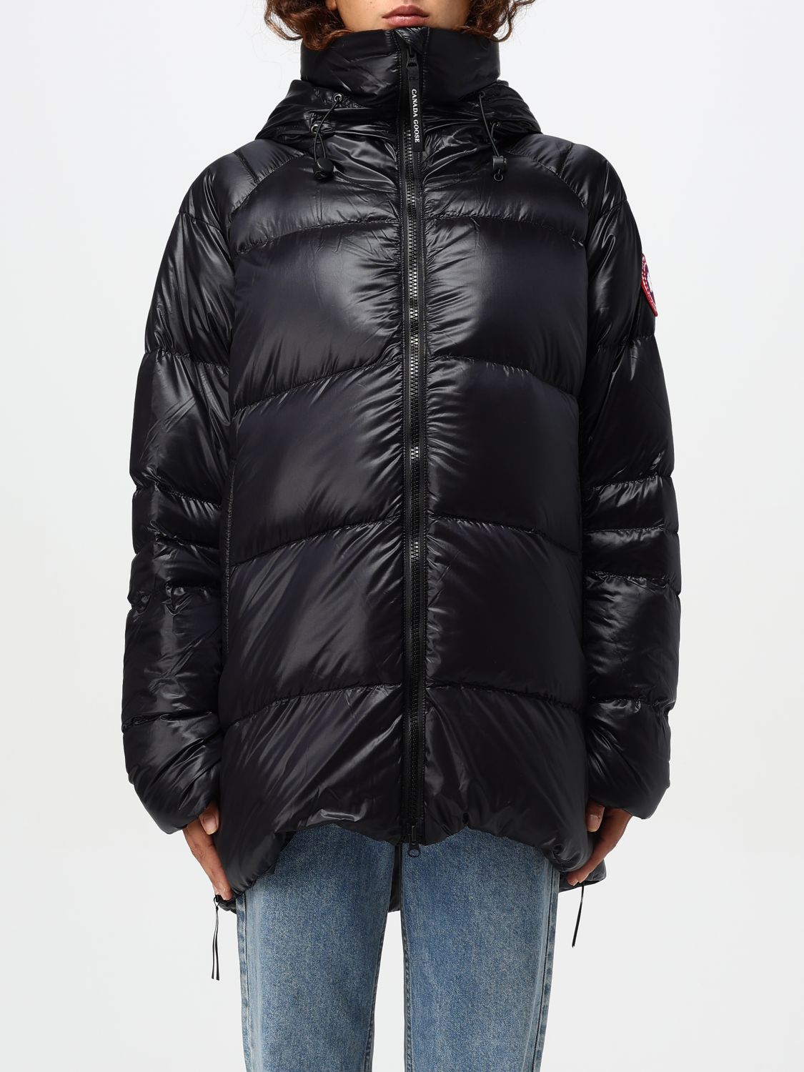 Shop Canada Goose Jacket  Woman Color Black In Schwarz