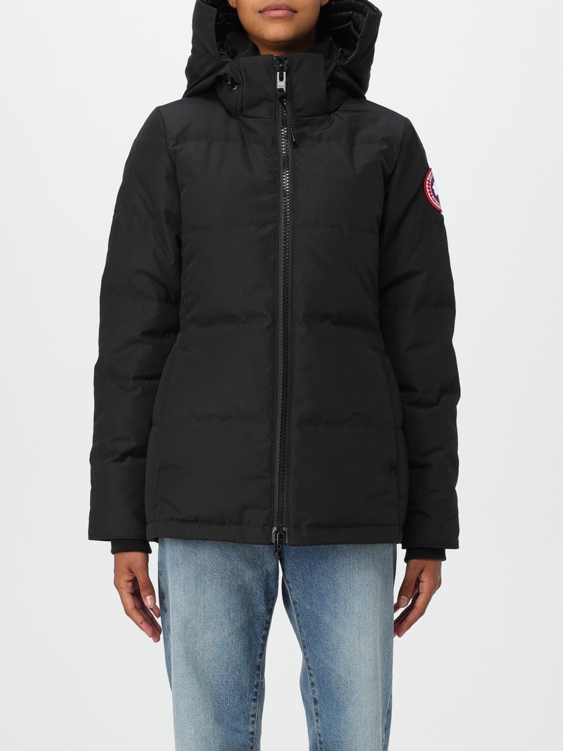 Shop Canada Goose Jacket  Woman Color Black In Schwarz