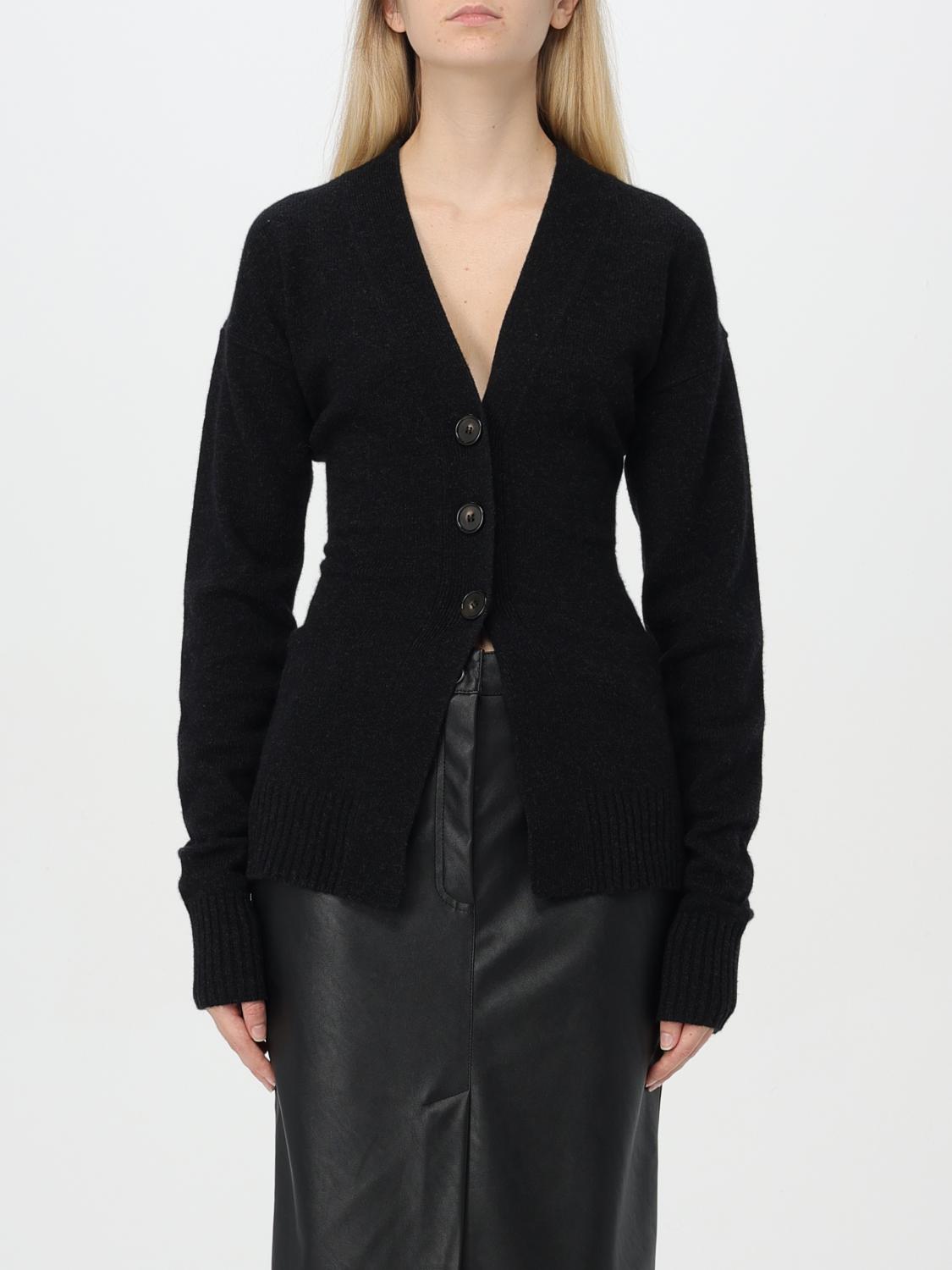 Shop Sportmax Cardigan  Woman Color Black In Schwarz