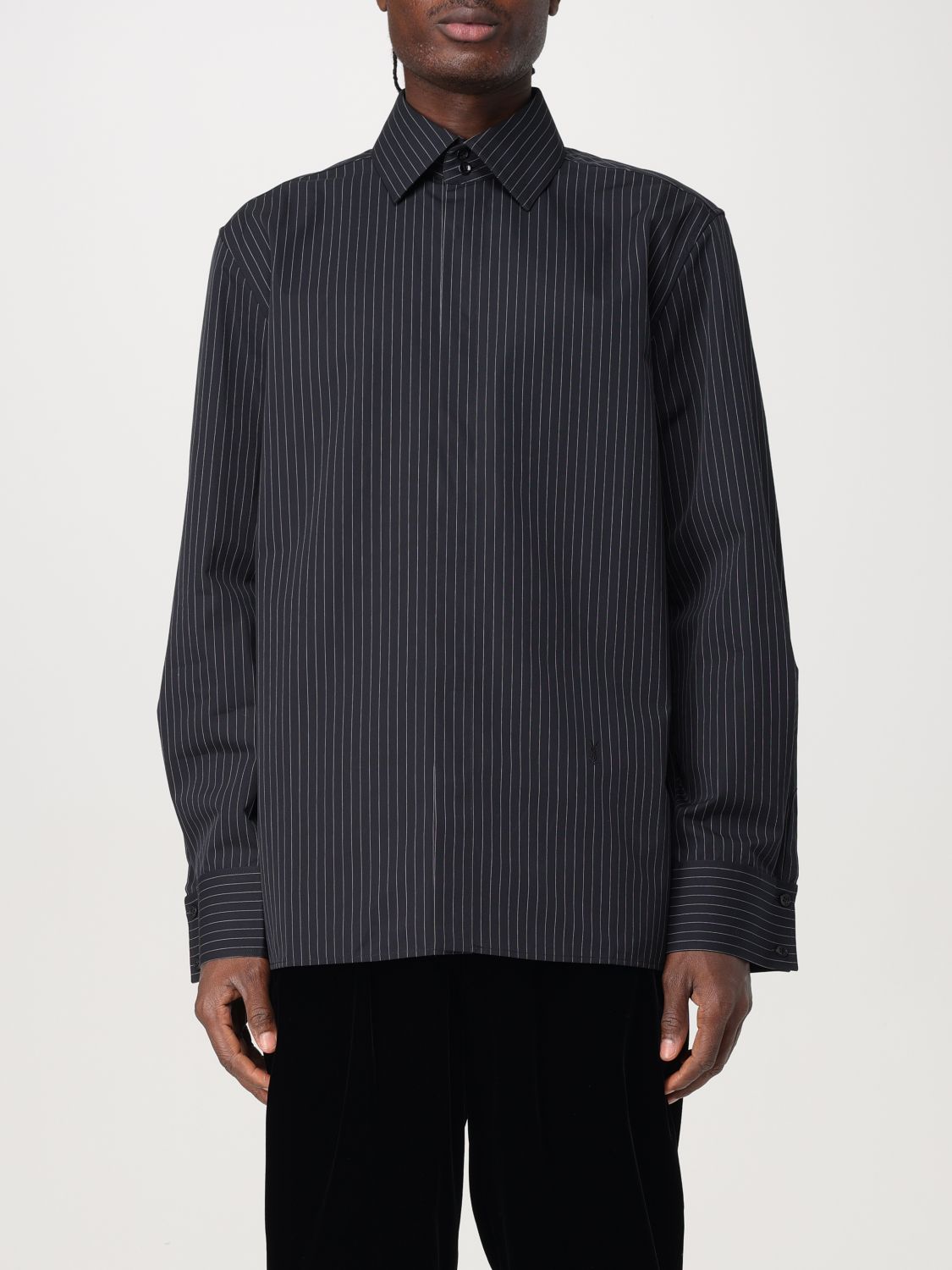 Shop Saint Laurent Shirt  Men Color White In Weiss