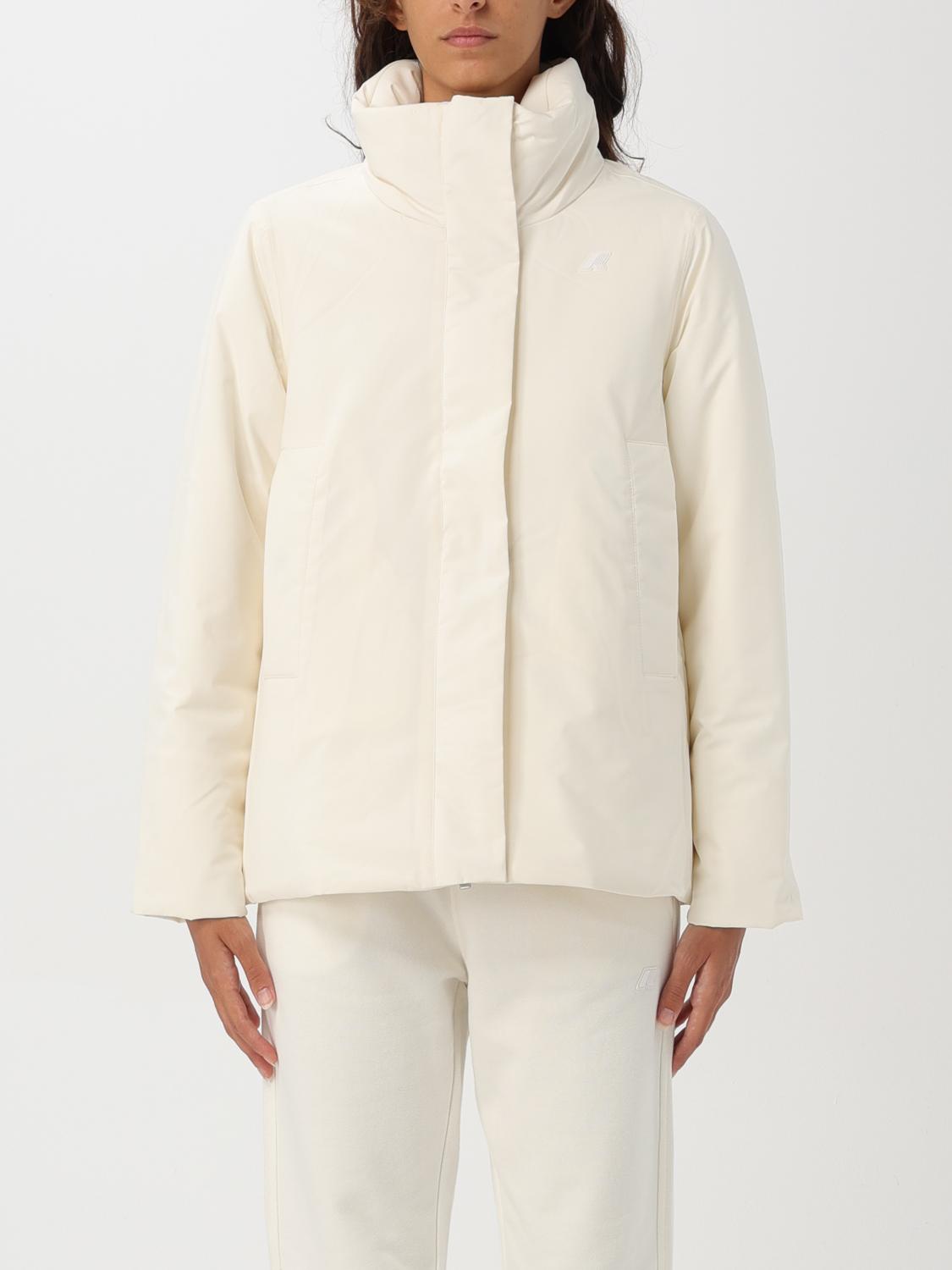 K-way Jacket Woman Color White In Weiss