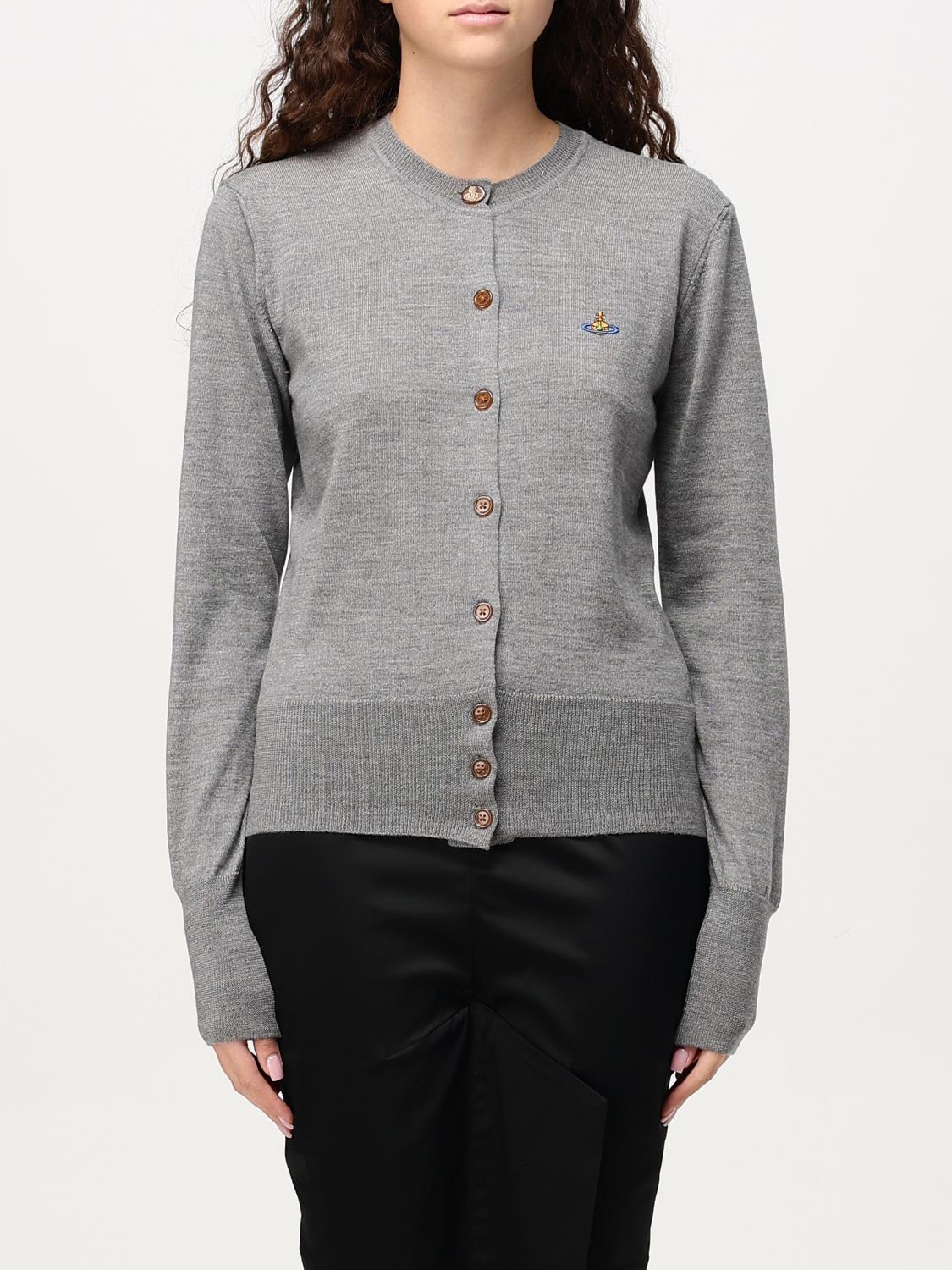 Shop Vivienne Westwood Sweater  Woman Color Grey In Grau