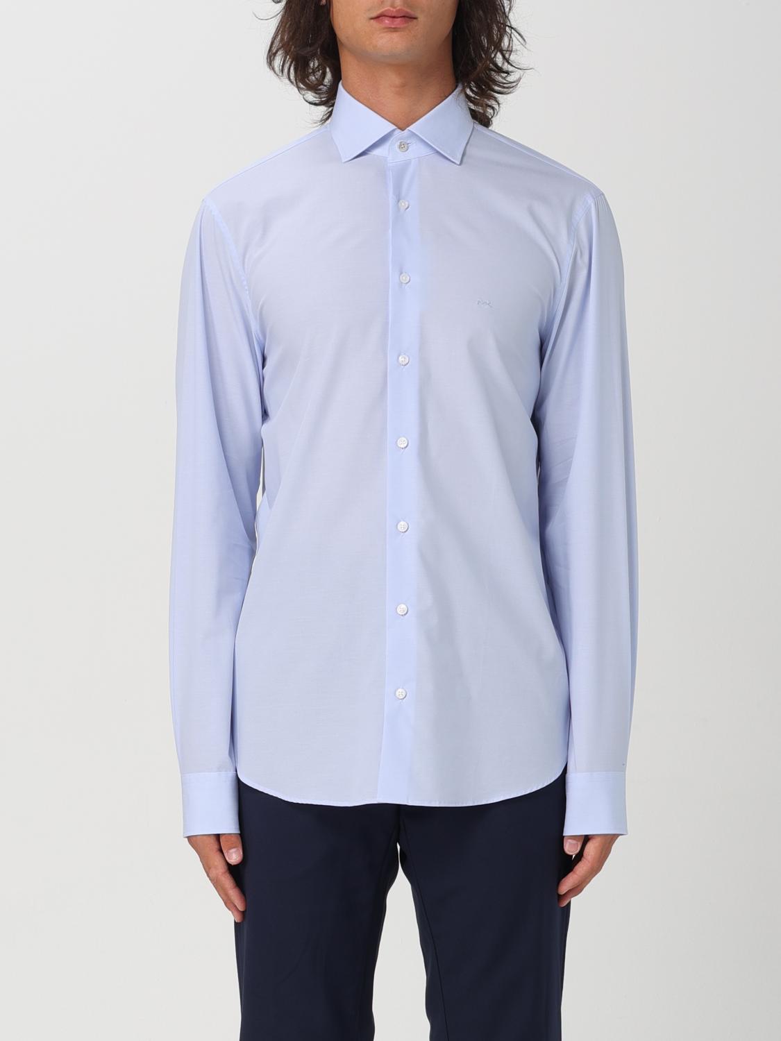 Shop Michael Michael Kors Shirt  Men Color Blue In Blau