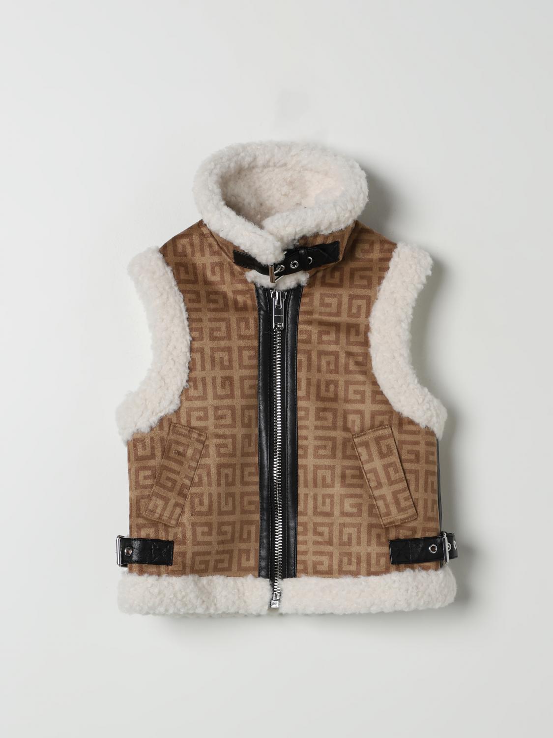 Shop Givenchy Vestcoat  Kids Color Beige