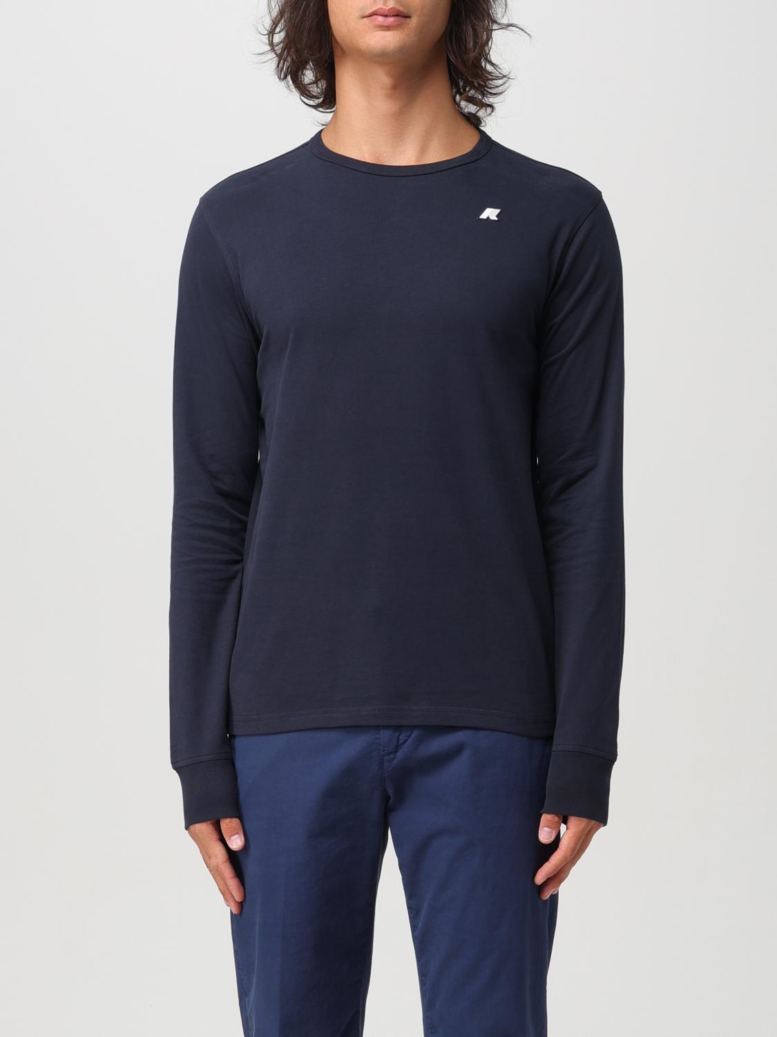 Shop K-way Sweater  Men Color Blue In Blau