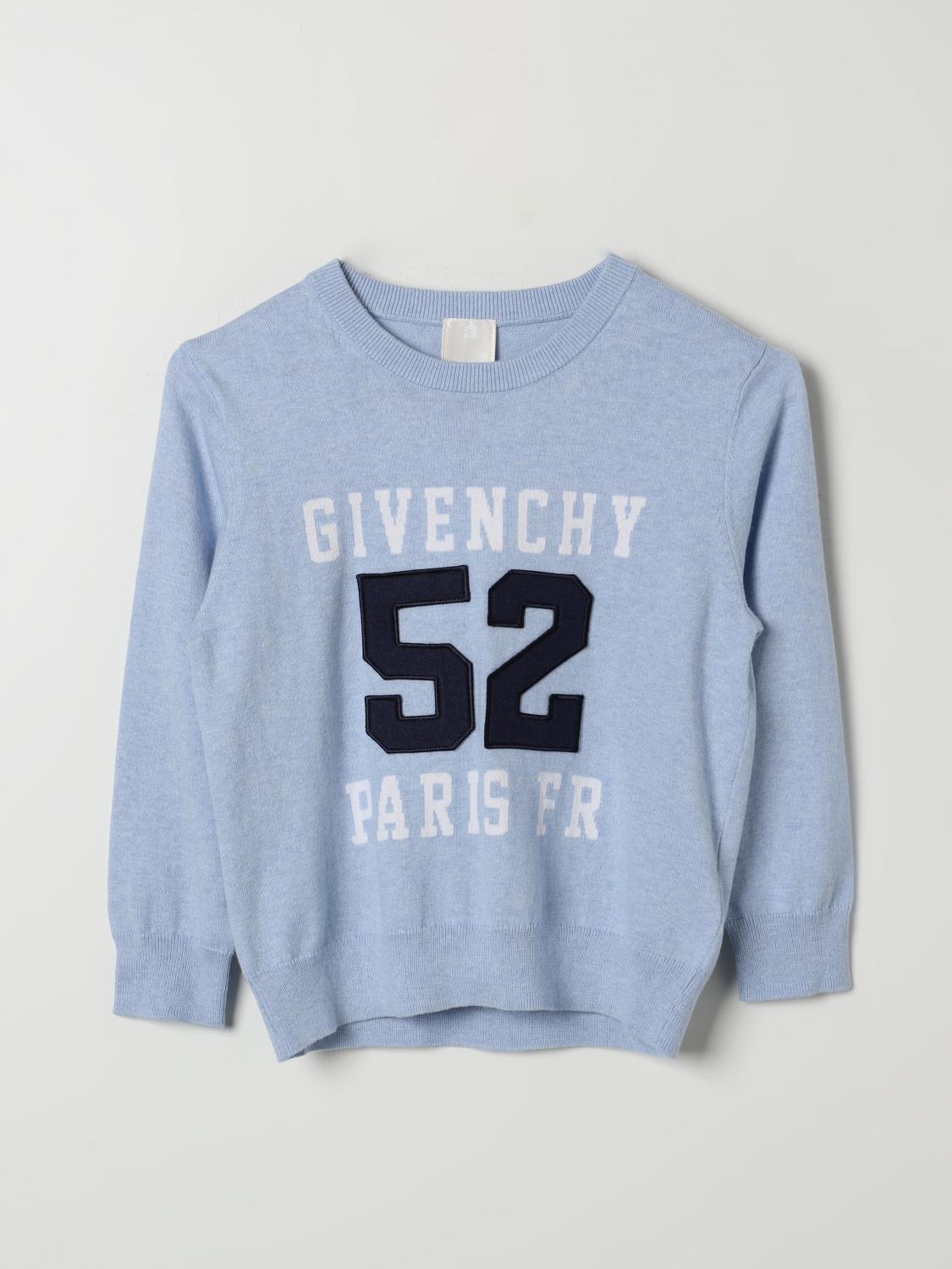 Shop Givenchy Sweater  Kids Color Gnawed Blue In Hellblau