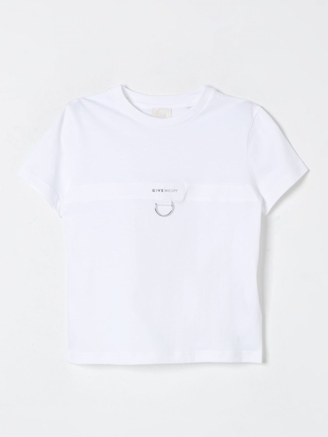 Shop Givenchy T-shirt  Kids Color White In Weiss