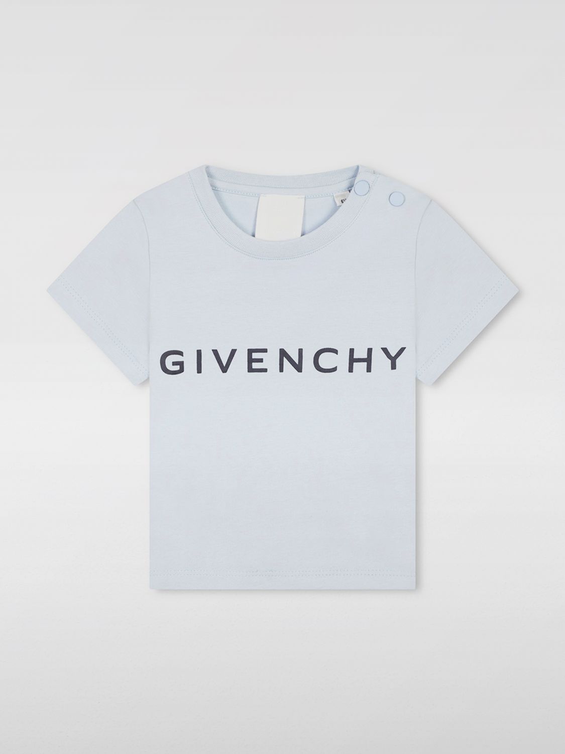 Shop Givenchy T-shirt  Kids Color Blue In Blau