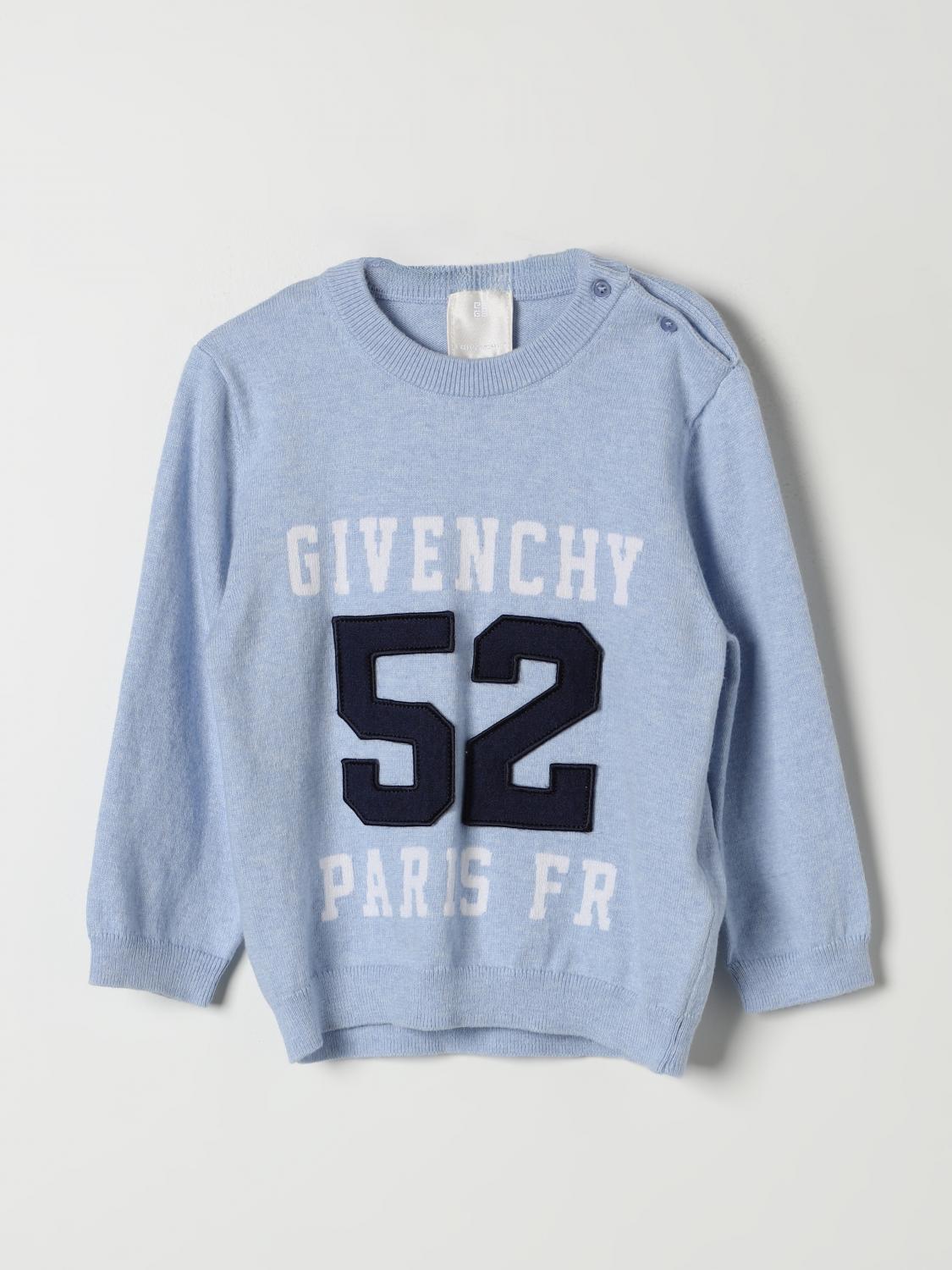 Shop Givenchy Sweater  Kids Color Gnawed Blue In Hellblau