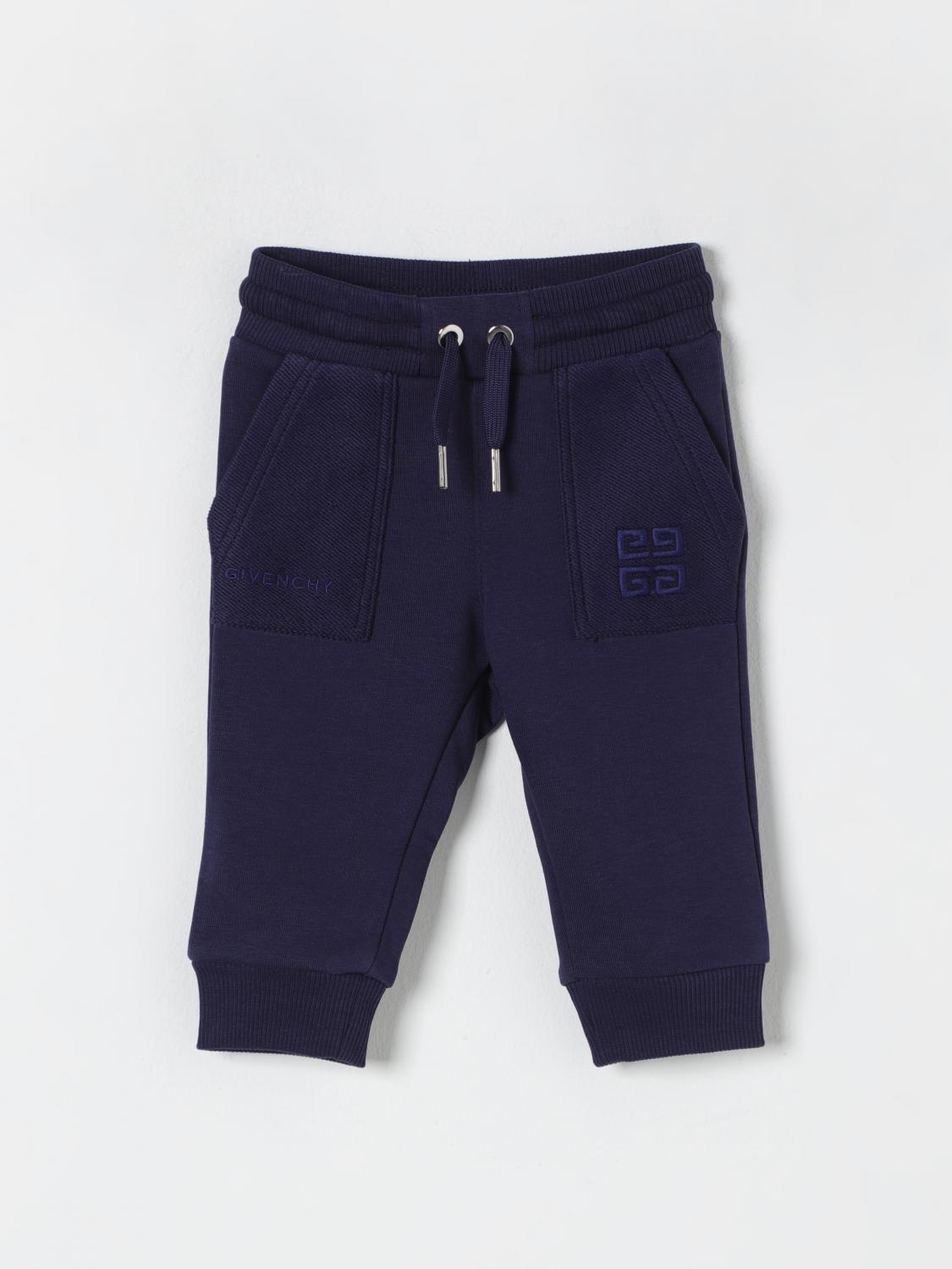 Shop Givenchy Pants  Kids Color Blue In Blau