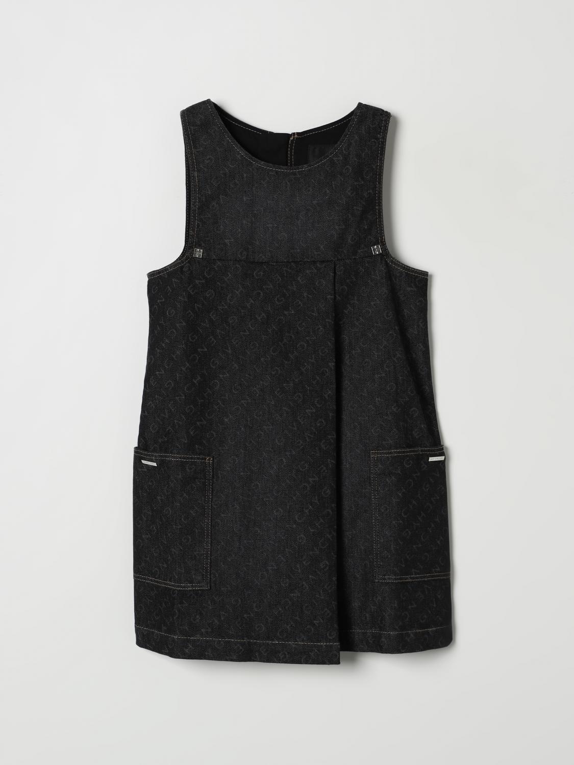 Shop Givenchy Dress  Kids Color Black In Schwarz