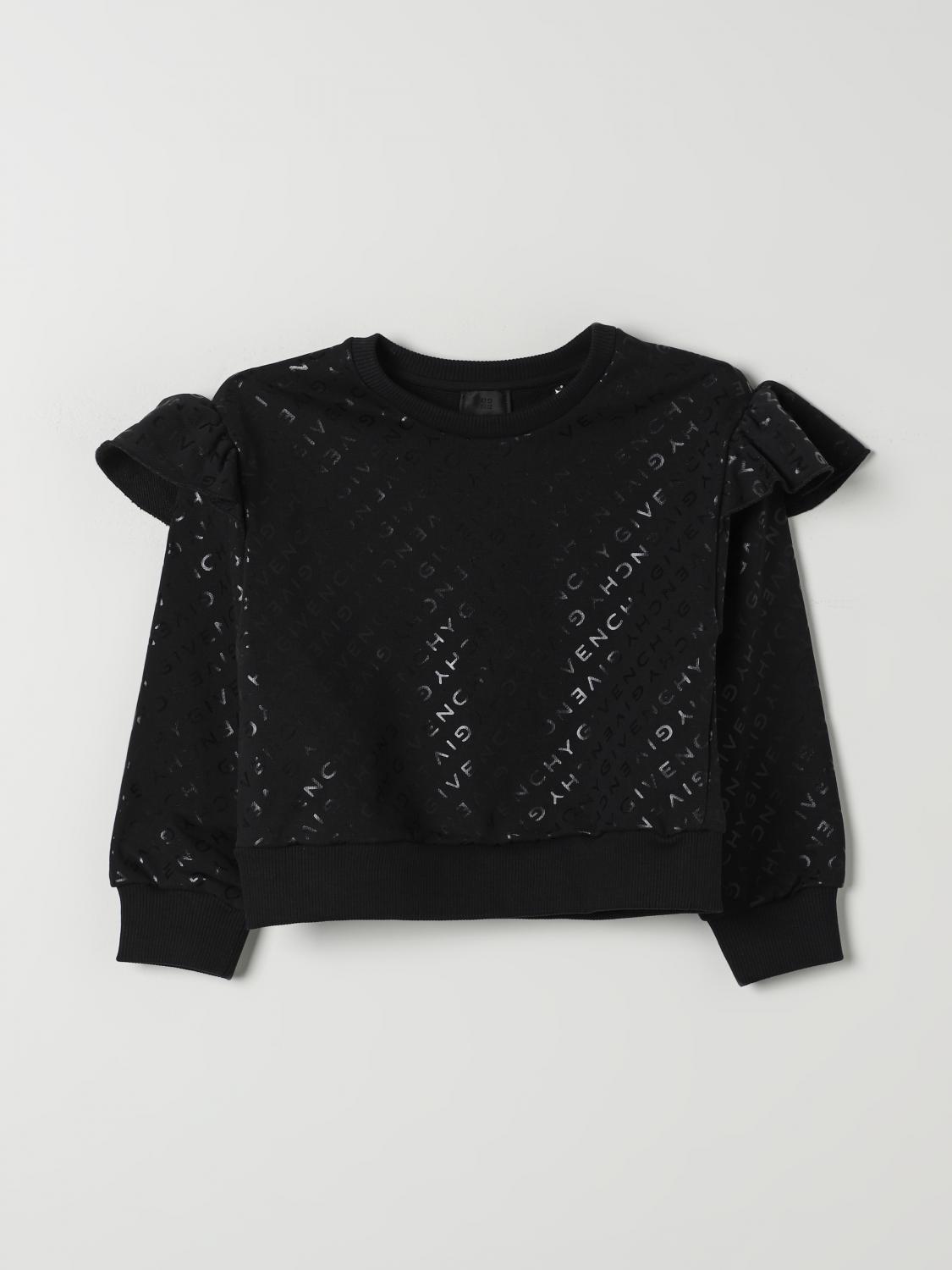 Givenchy Cotton Blend Crewneck Sweatshirt In Schwarz