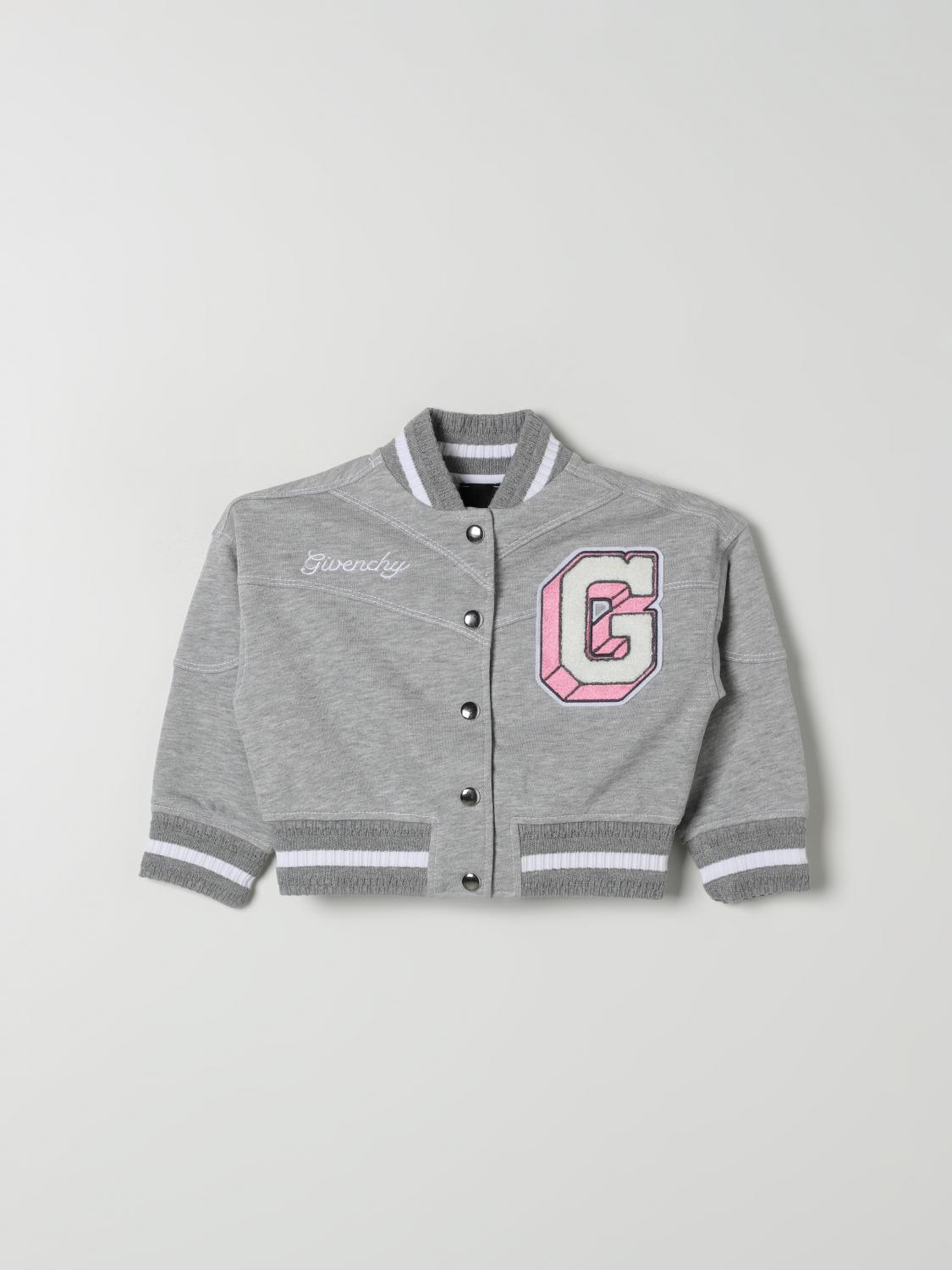 Shop Givenchy Jacket  Kids Color Grey In Grau