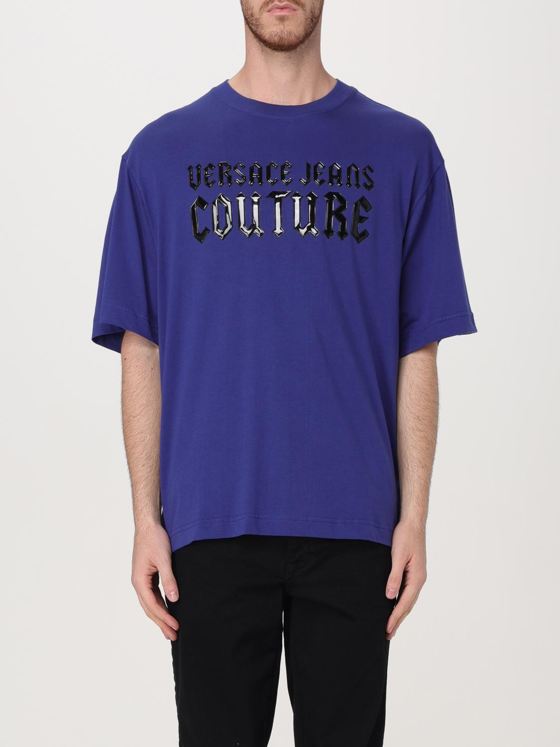 VERSACE JEANS COUTURE T-SHIRT VERSACE JEANS COUTURE MEN COLOR BLUE G01630009