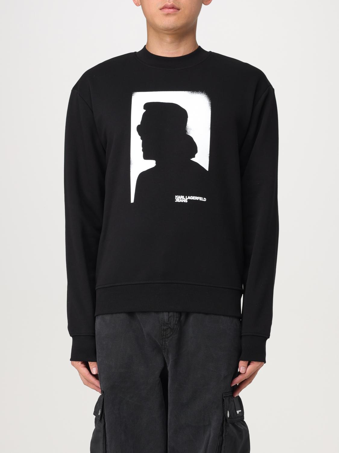 Karl Lagerfeld Sweater  Men Color Black In Schwarz