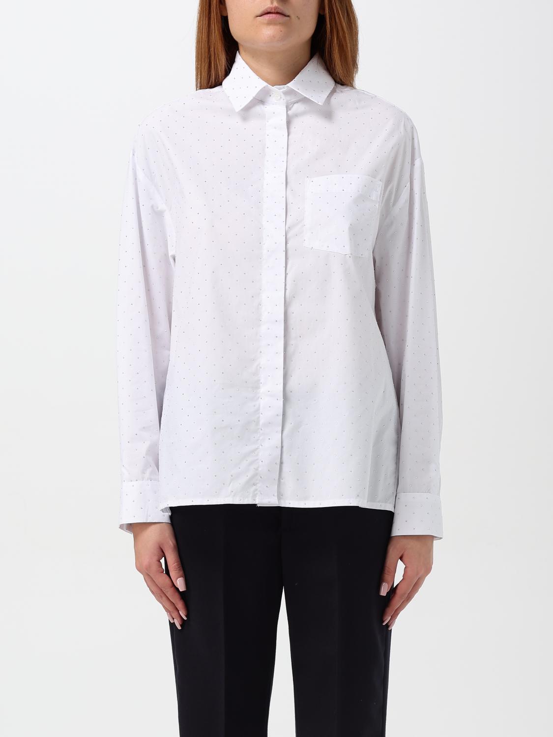 Shop Liu •jo Shirt Liu Jo Woman Color White In Weiss