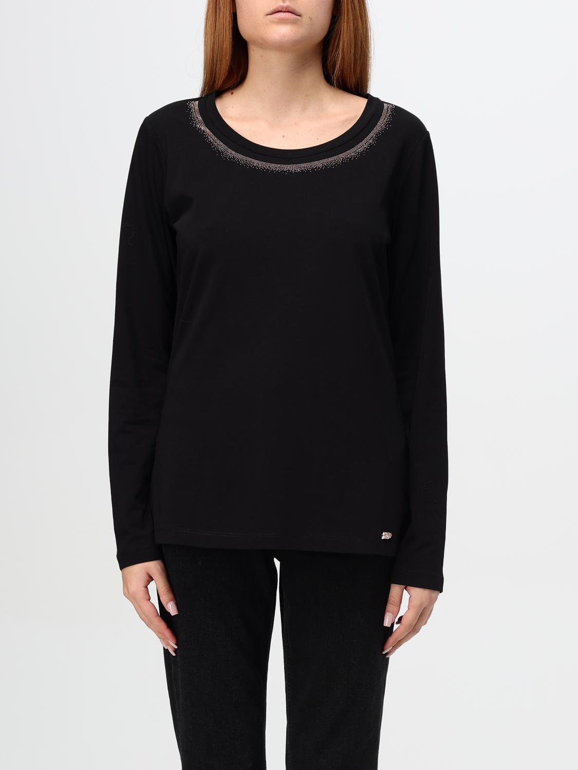 Shop Liu •jo Sweater Liu Jo Woman Color Black In Schwarz