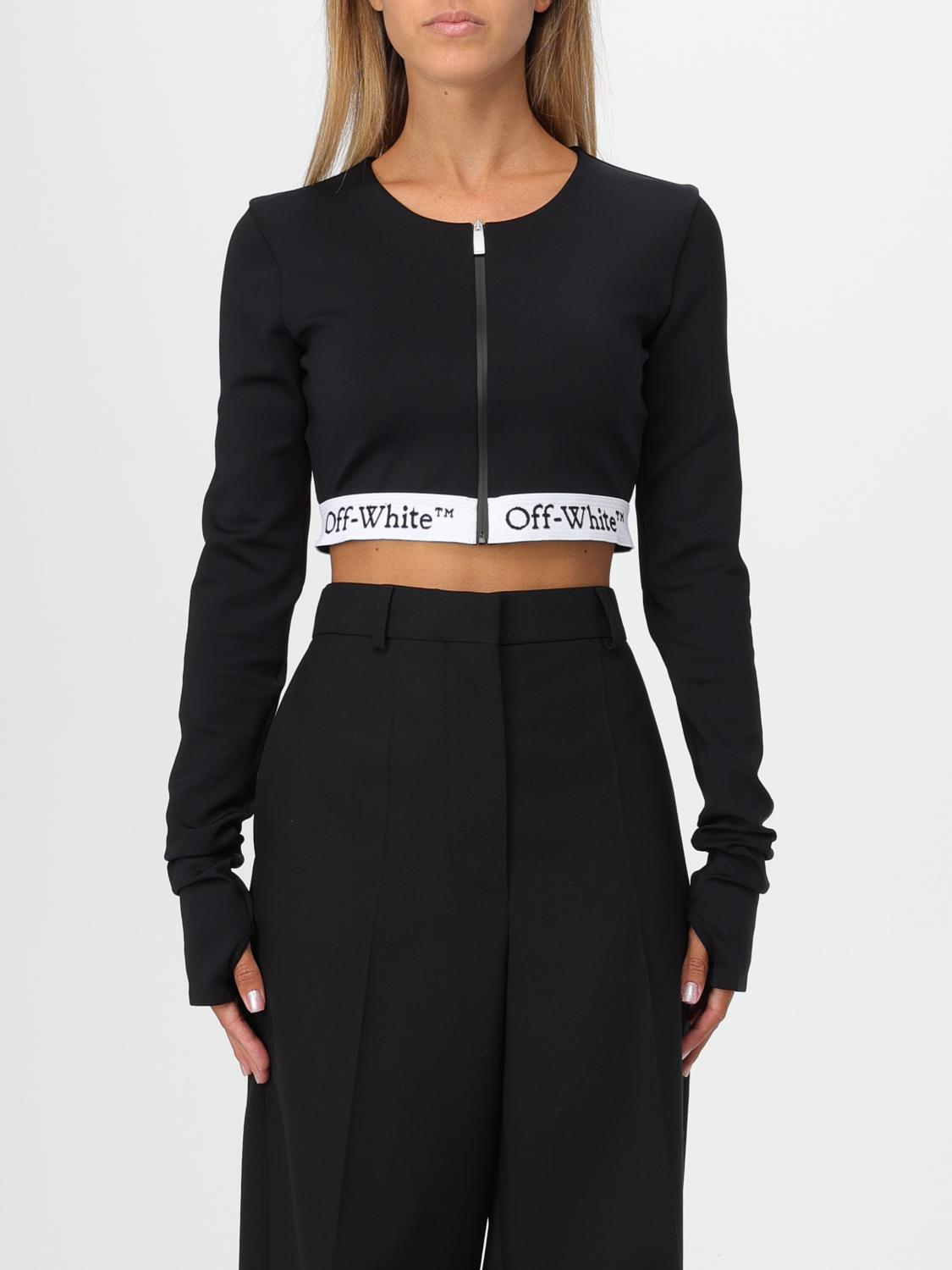 Shop Off-white Top  Woman Color Black In Schwarz