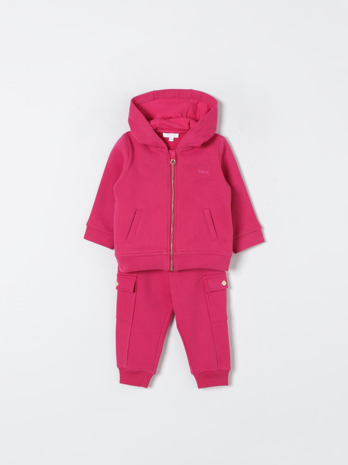 Shop Chloé Jumpsuit  Kids Color Fuchsia