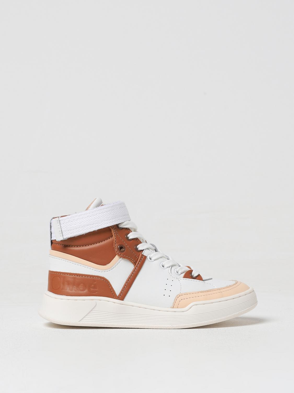 Shop Chloé Sneakers  Kids Color White In Weiss