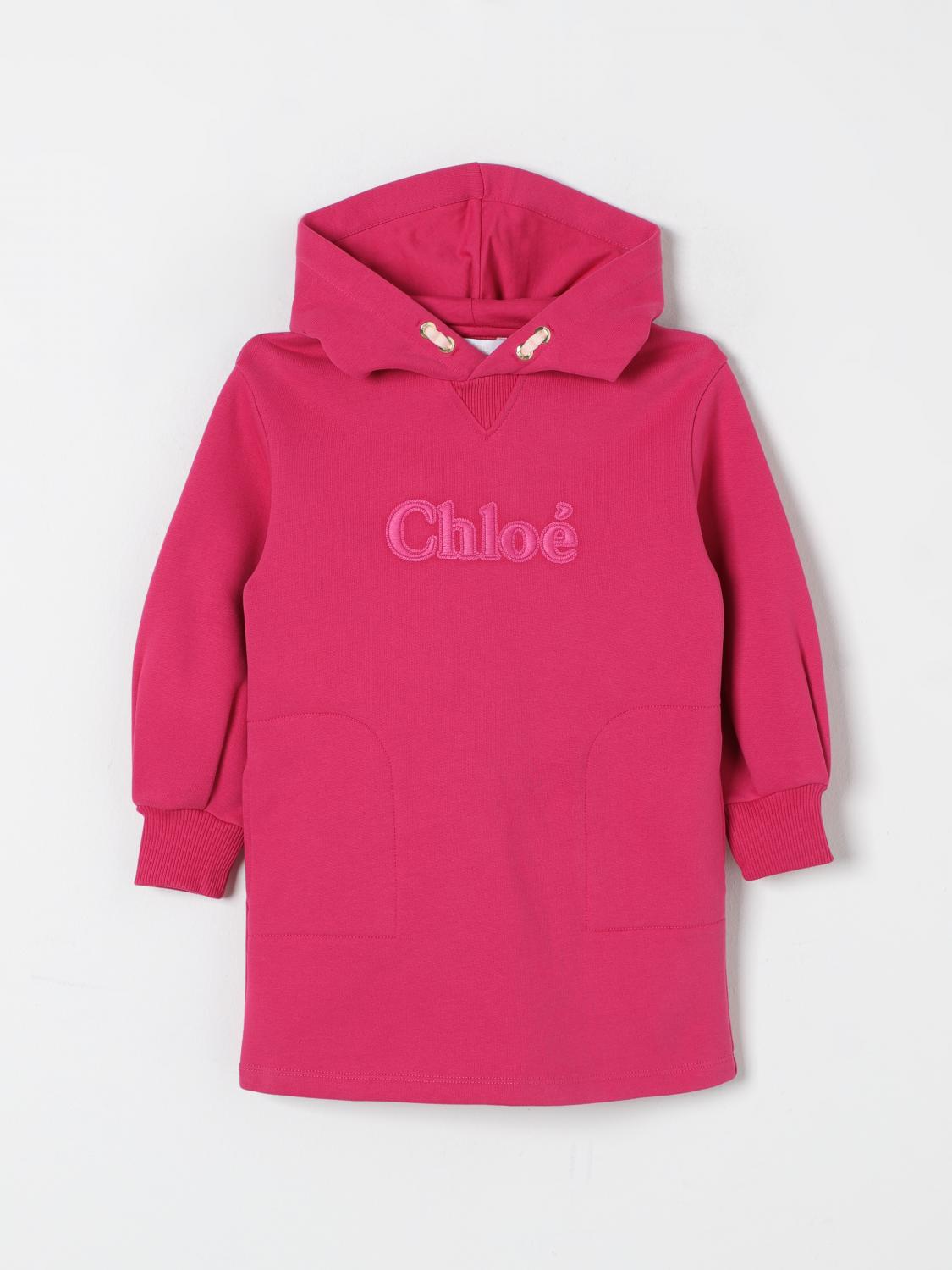 Shop Chloé Dress  Kids Color Fuchsia