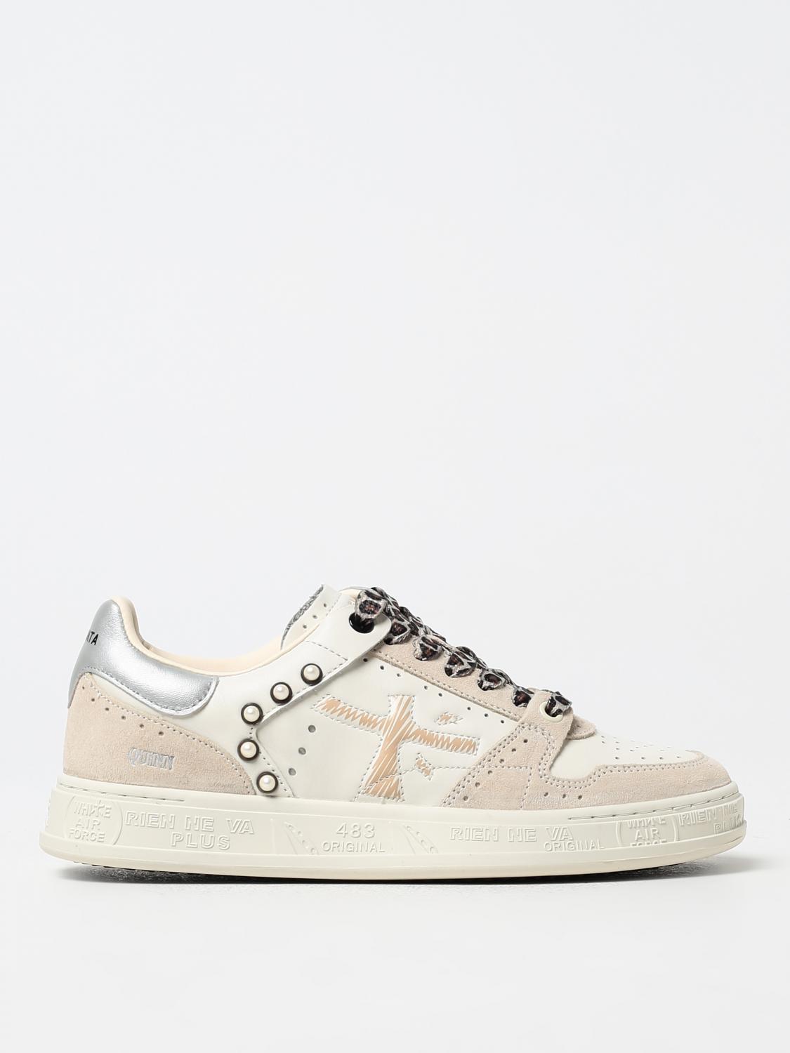 Shop Premiata Sneakers  Woman Color Beige