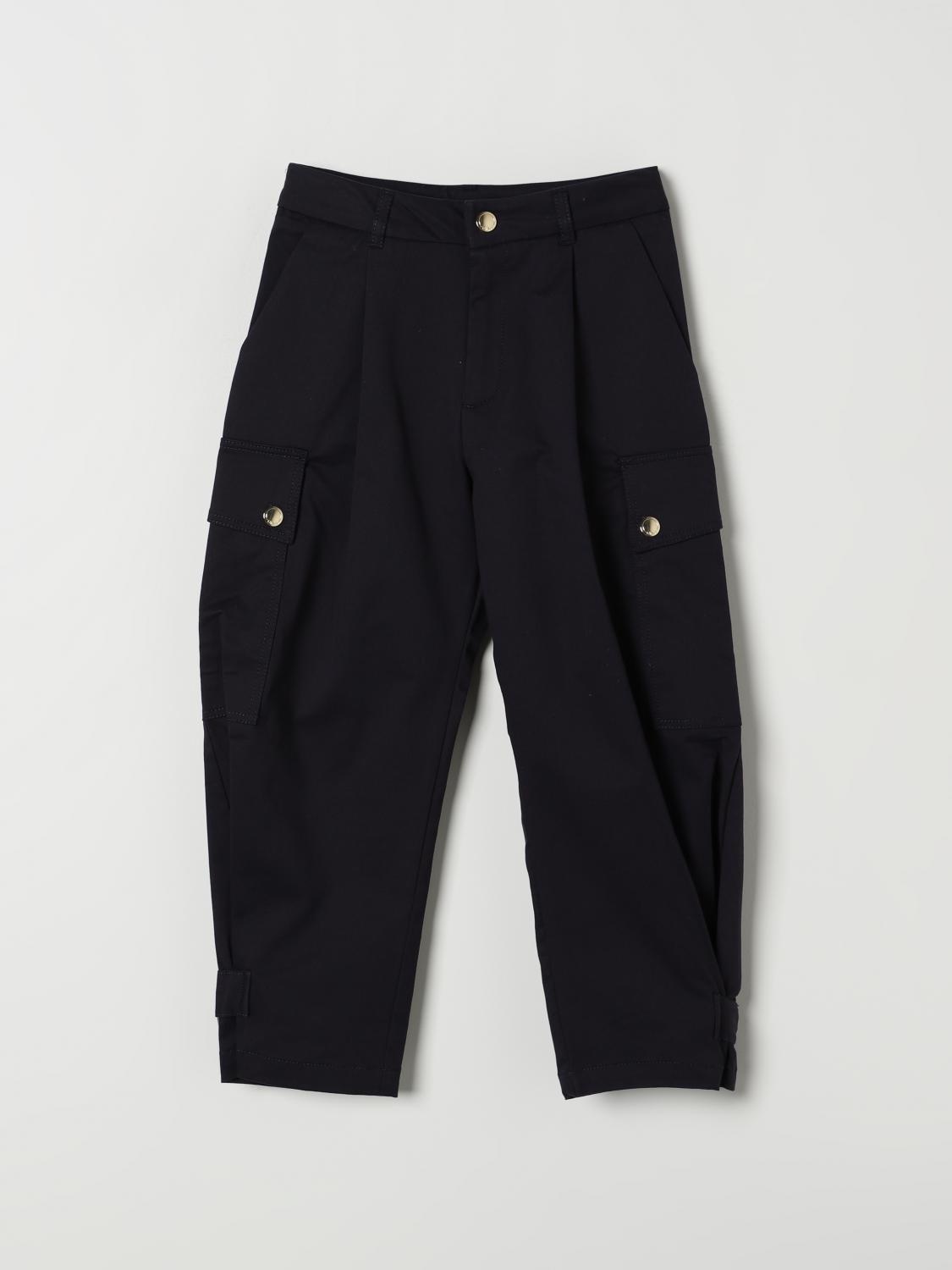 Shop Chloé Pants  Kids Color Blue In Blau