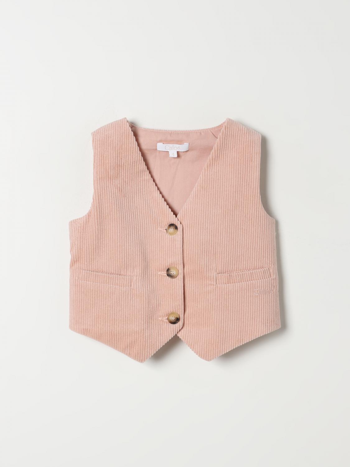 Shop Chloé Vestcoat  Kids Color Pink