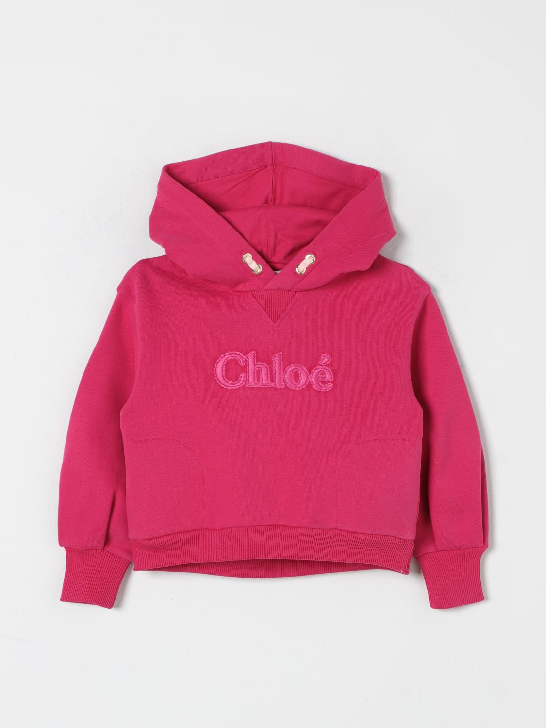 Shop Chloé Sweater  Kids Color Fuchsia