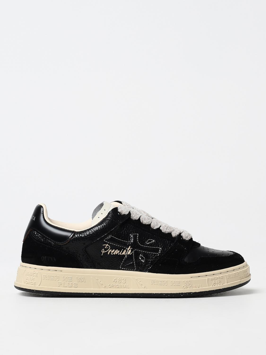 Shop Premiata Sneakers  Woman Color Black In Schwarz