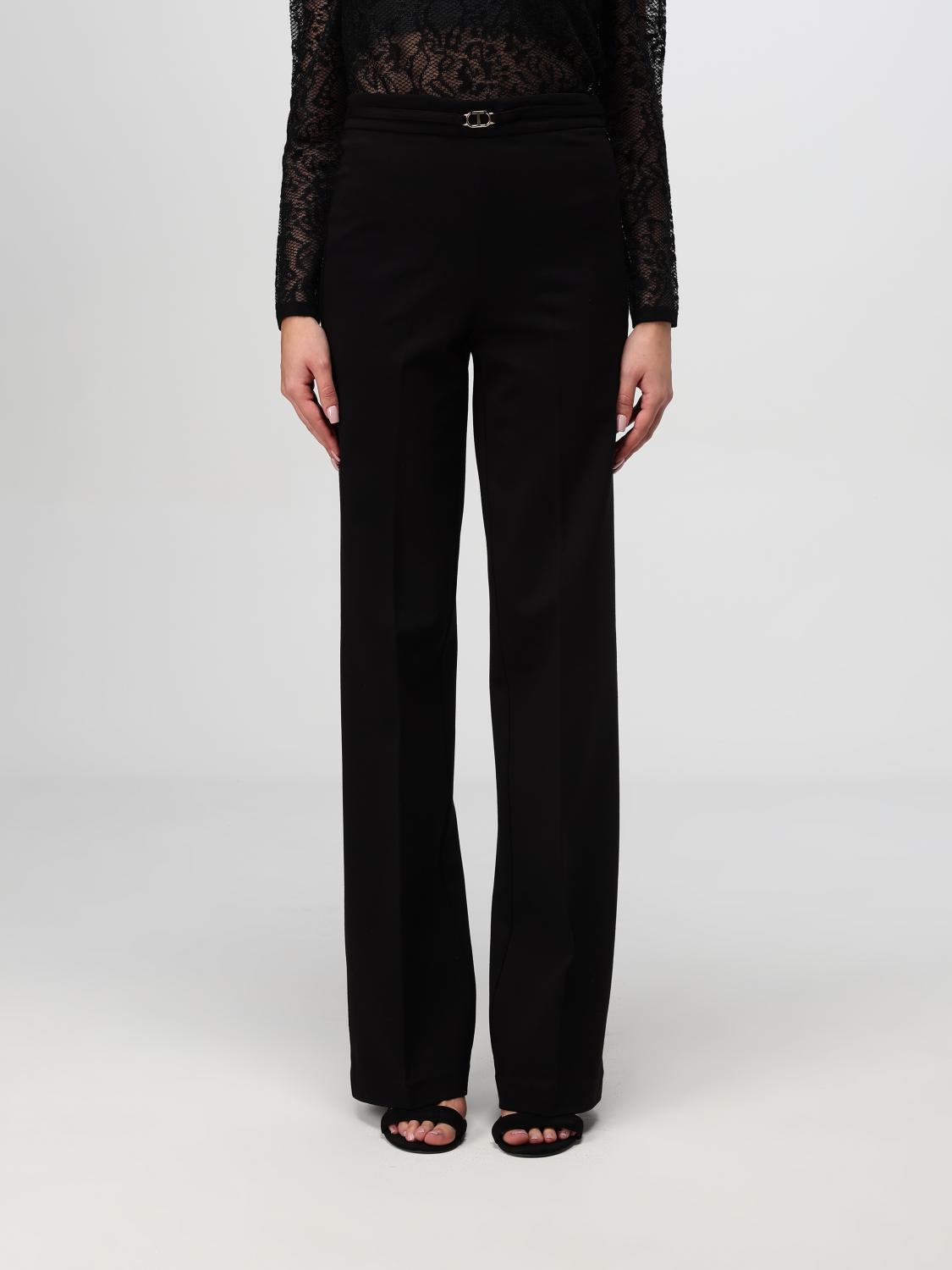 Twinset Pants  Woman Color Black In Schwarz