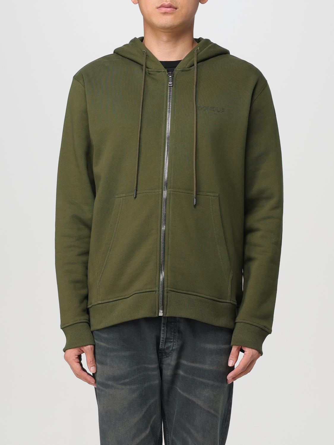 Shop Dondup Sweatshirt  Men Color Green In Grün